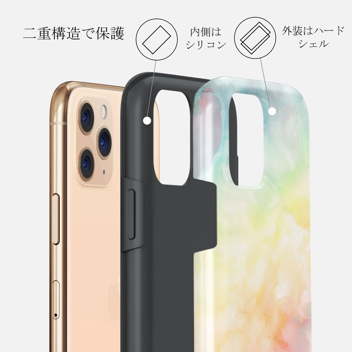 New Flame - Rainbow iPhone 11 Pro Max ケース