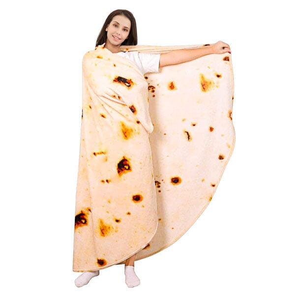 Cozy Cuddler Giant Fleece Tortilla Blanket (80