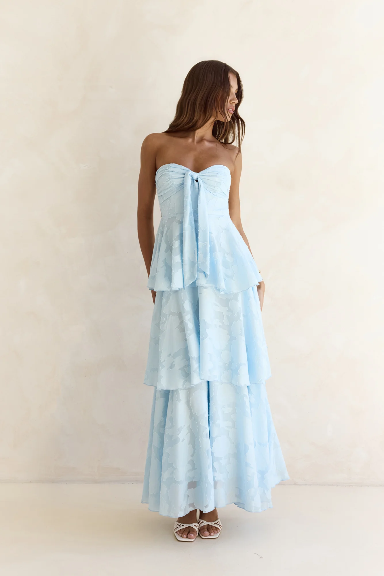 Know Your Heart Strapless Maxi Dress Blue - luluinthesky
