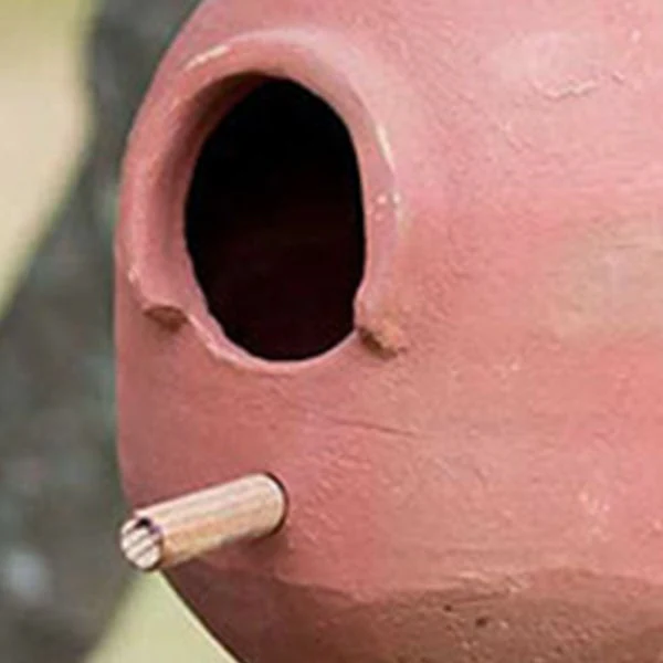 Large Terra Cotta Hanging Birdhouse