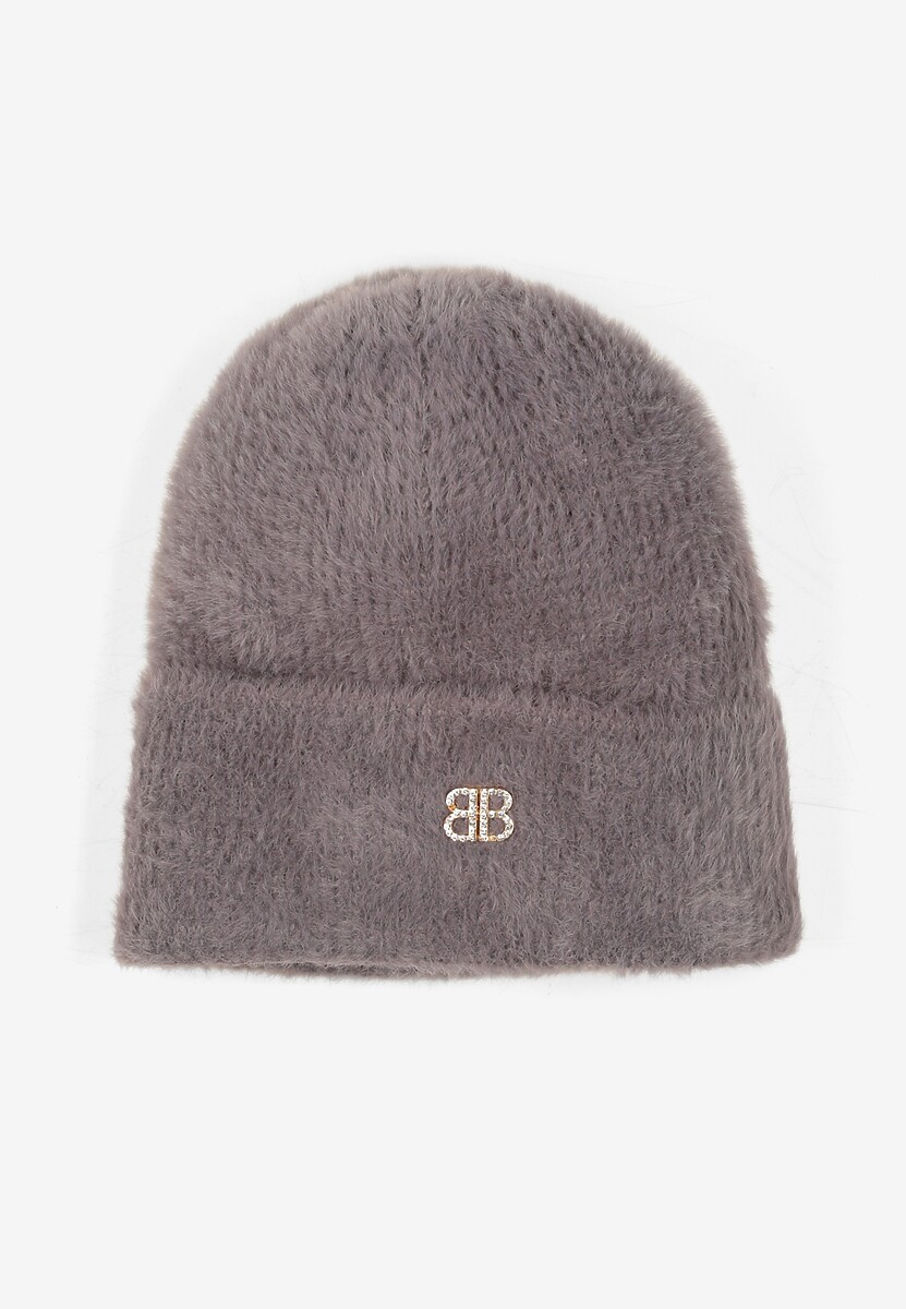 Czarna Czapka Beanie z Wiskozą Wełną i Naszywką Zolirra