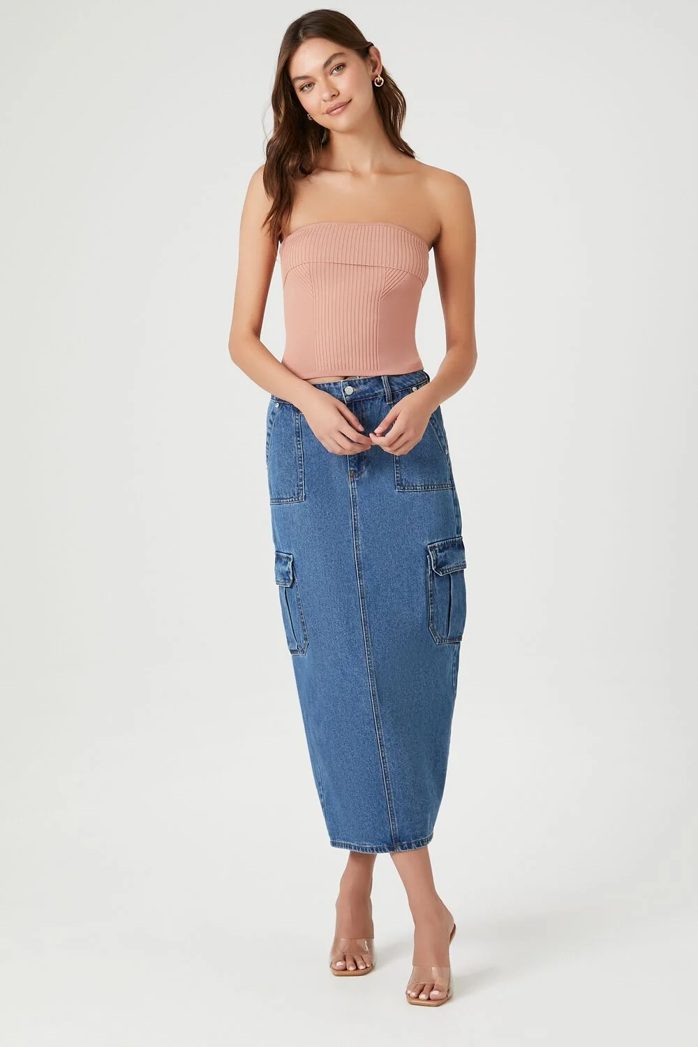 Ribbed Knit Tube Top