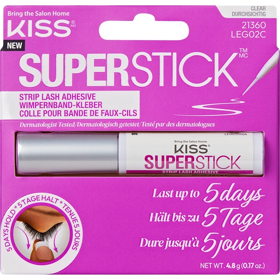 KISS Klej do rzęs Superstick przezroczysty
