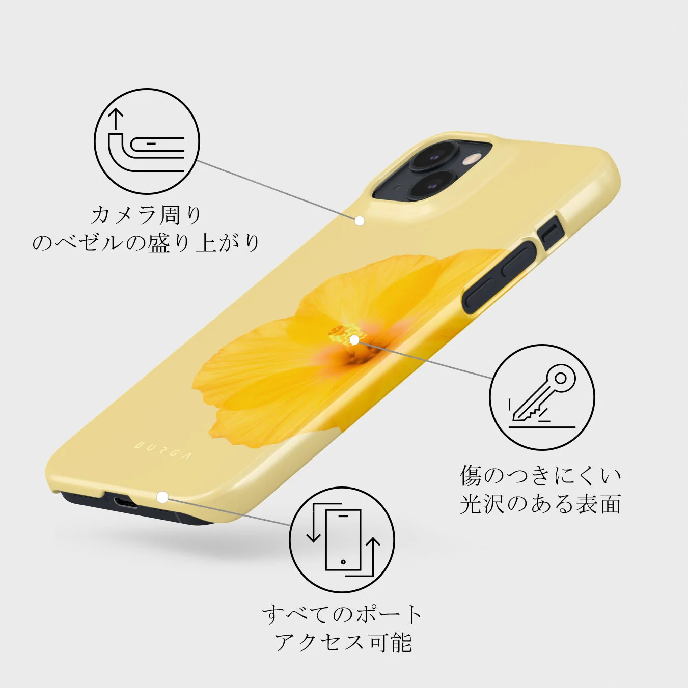 Hibiscus - iPhone 13 Mini ケース