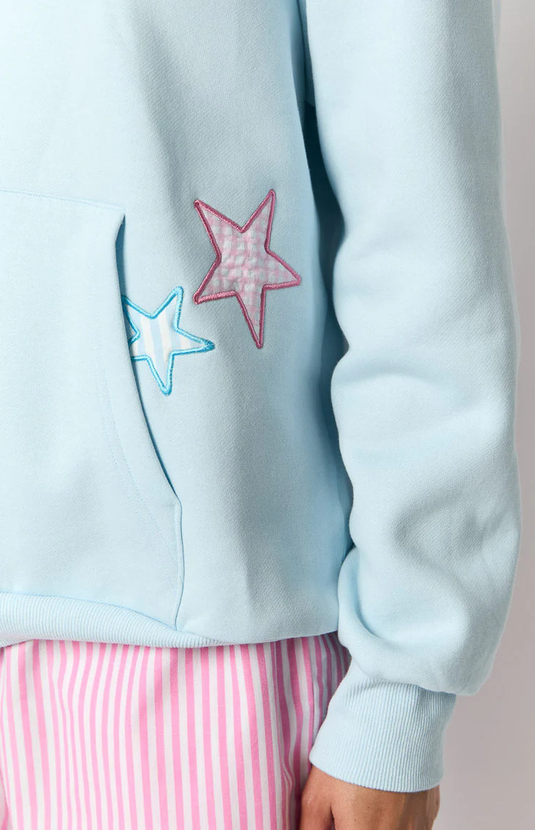 P.MAYO Light Blue Star Hoodie