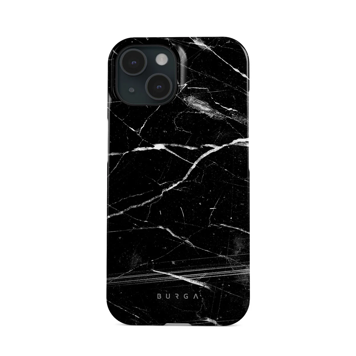 Noir Origin - Black Marble iPhone 15 Plus ケース