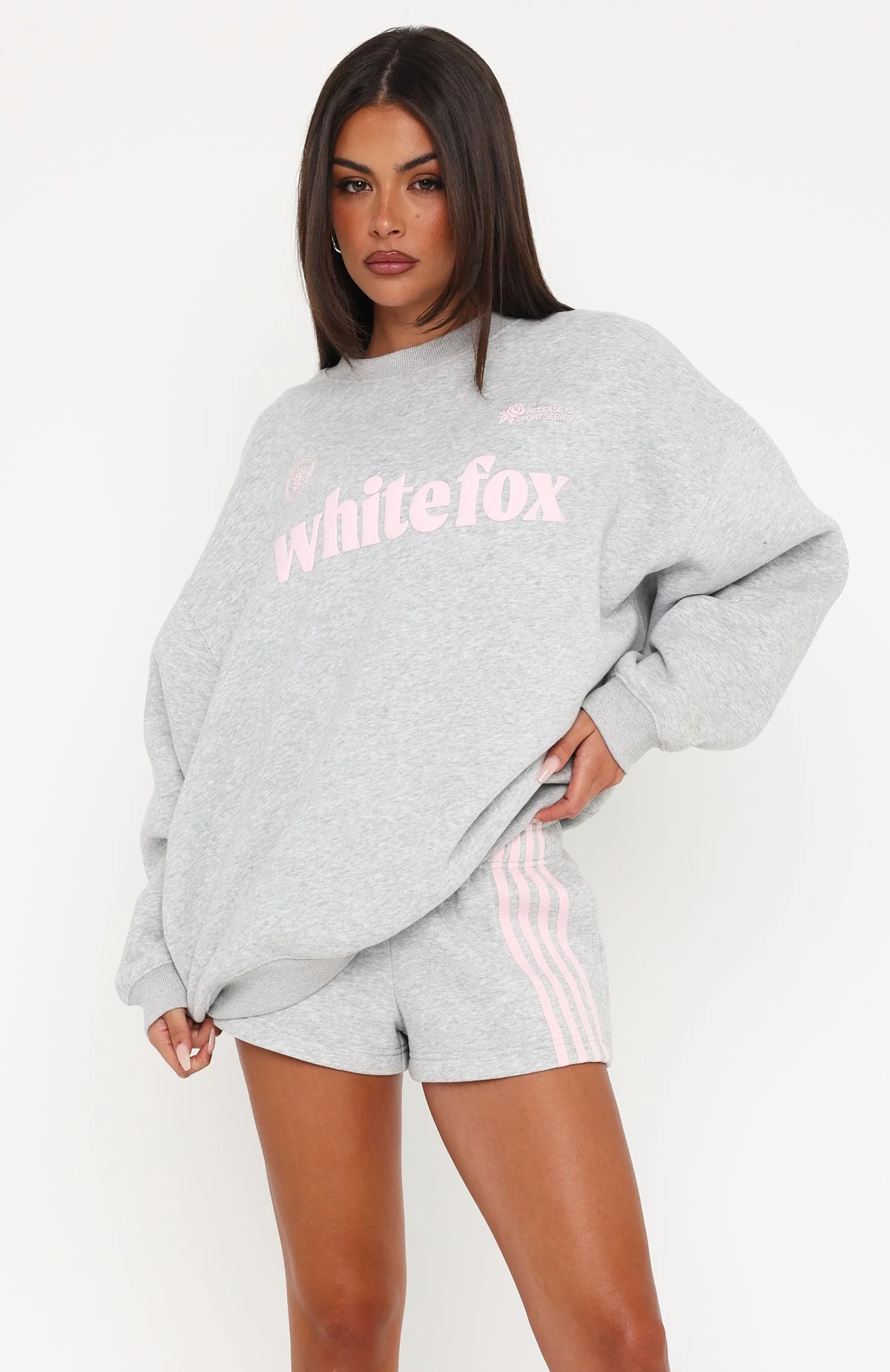 Release 15 Janie Oversized Drop Shoulder Sweater Dark Grey Marle