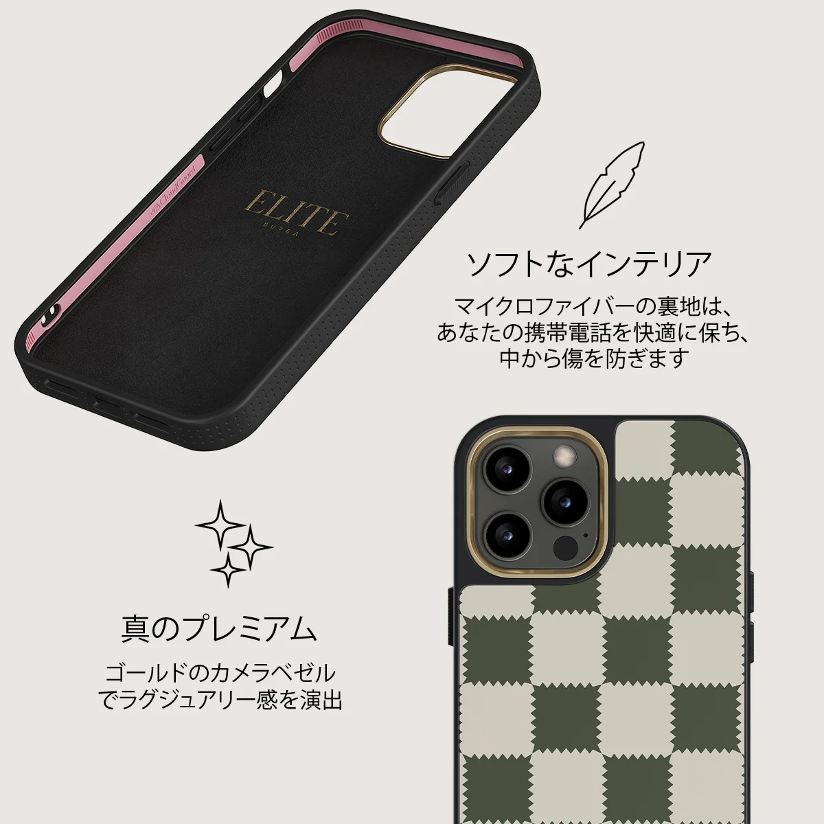 Retro Grid - iPhone 12 Pro ケース