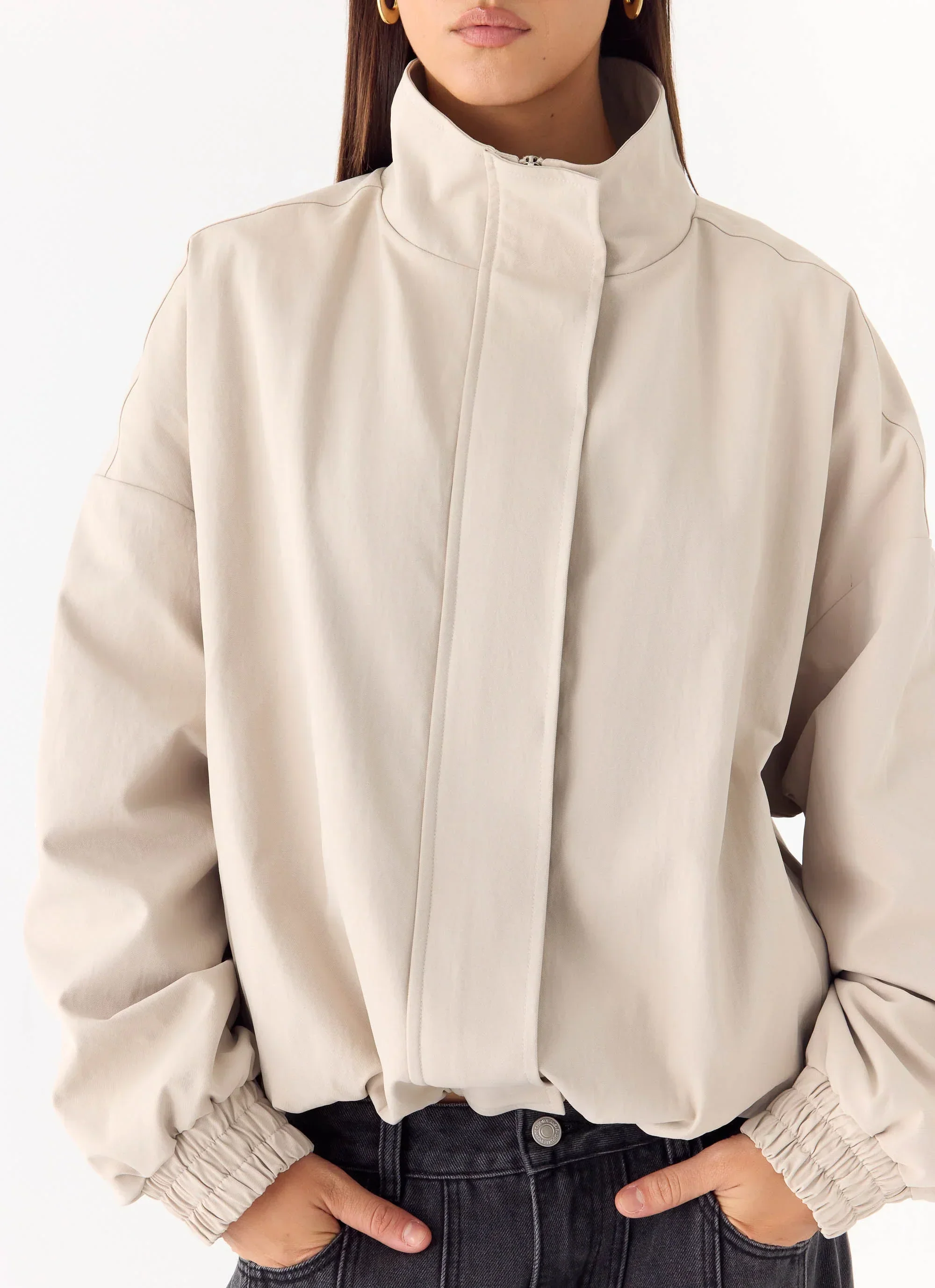 Luca Trench Jacket - Cool Tan