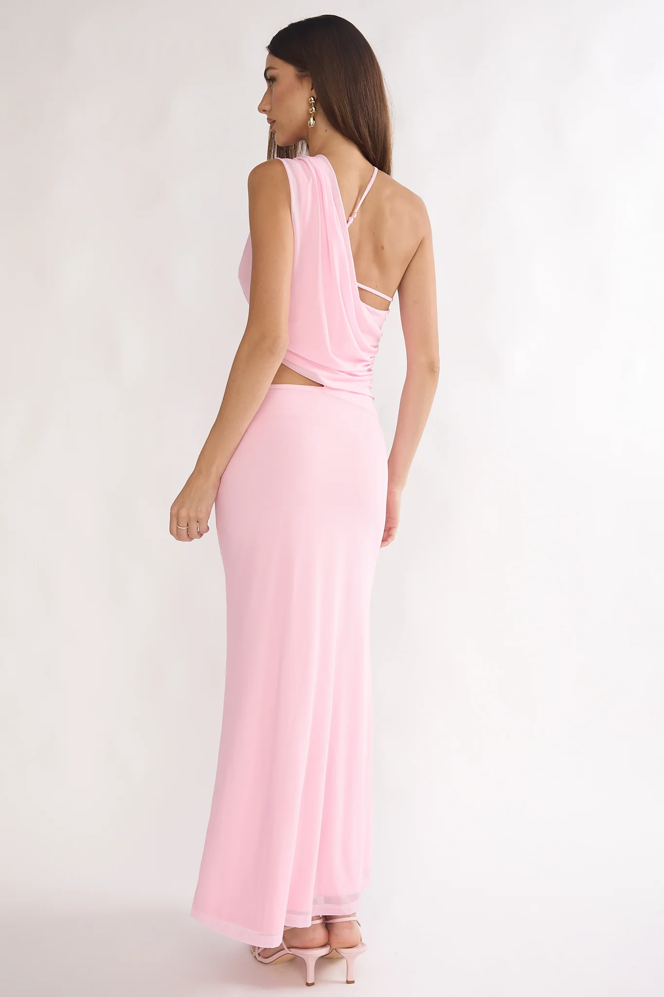 Out Loud Cut-Out Drape Maxi Dress Cheek