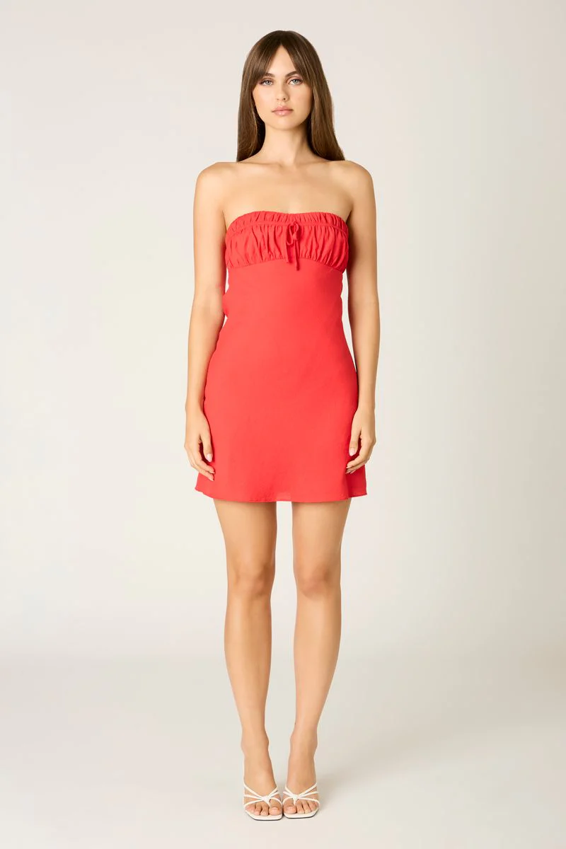 Ruched Bust Mini Dress