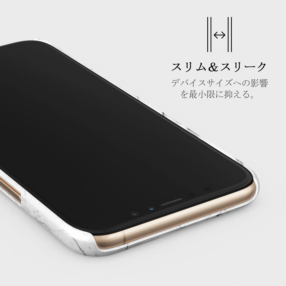 Satin White - Marble iPhone 11 Pro Max ケース