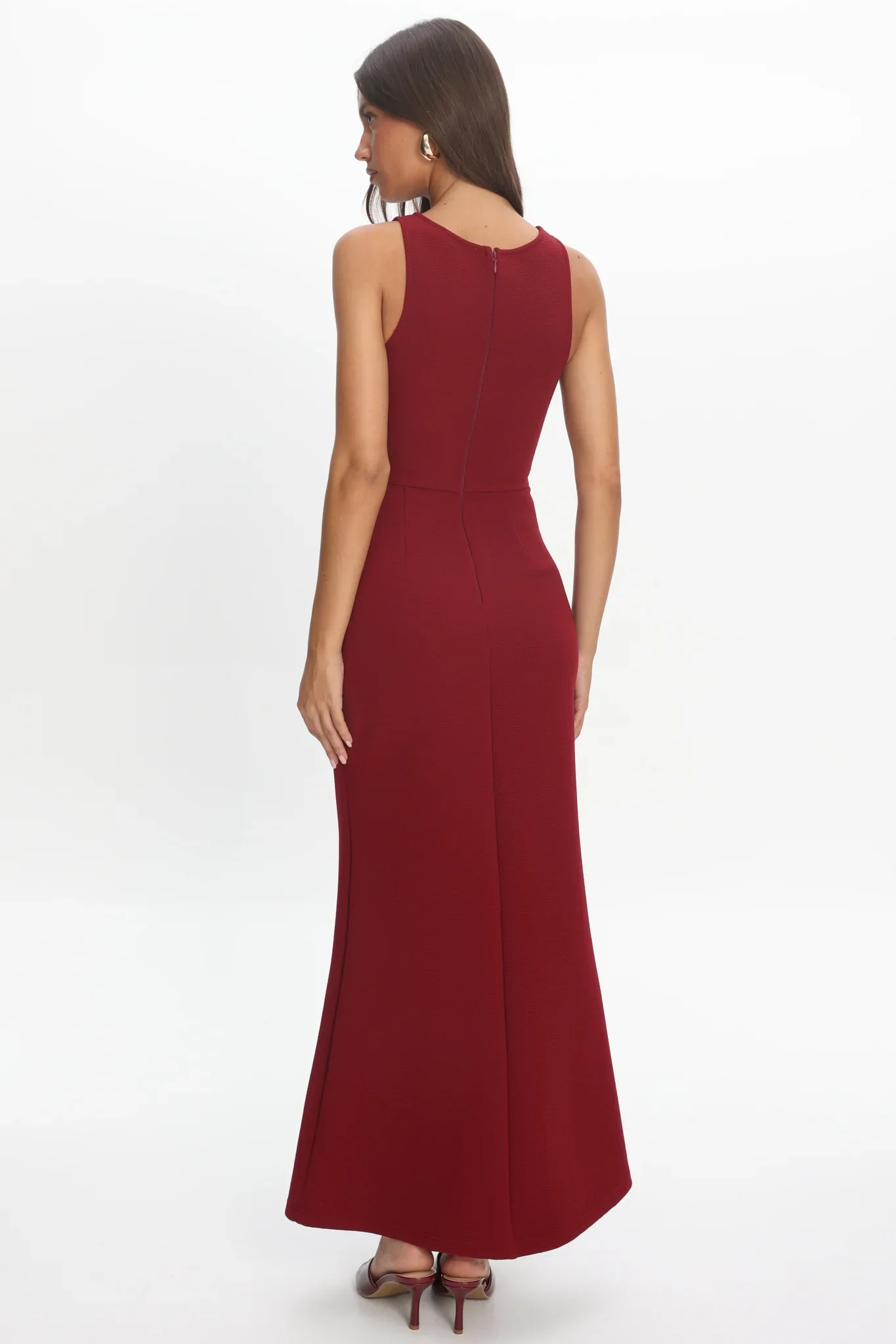Antwerp Cut-Out Bust Maxi Dress Plum