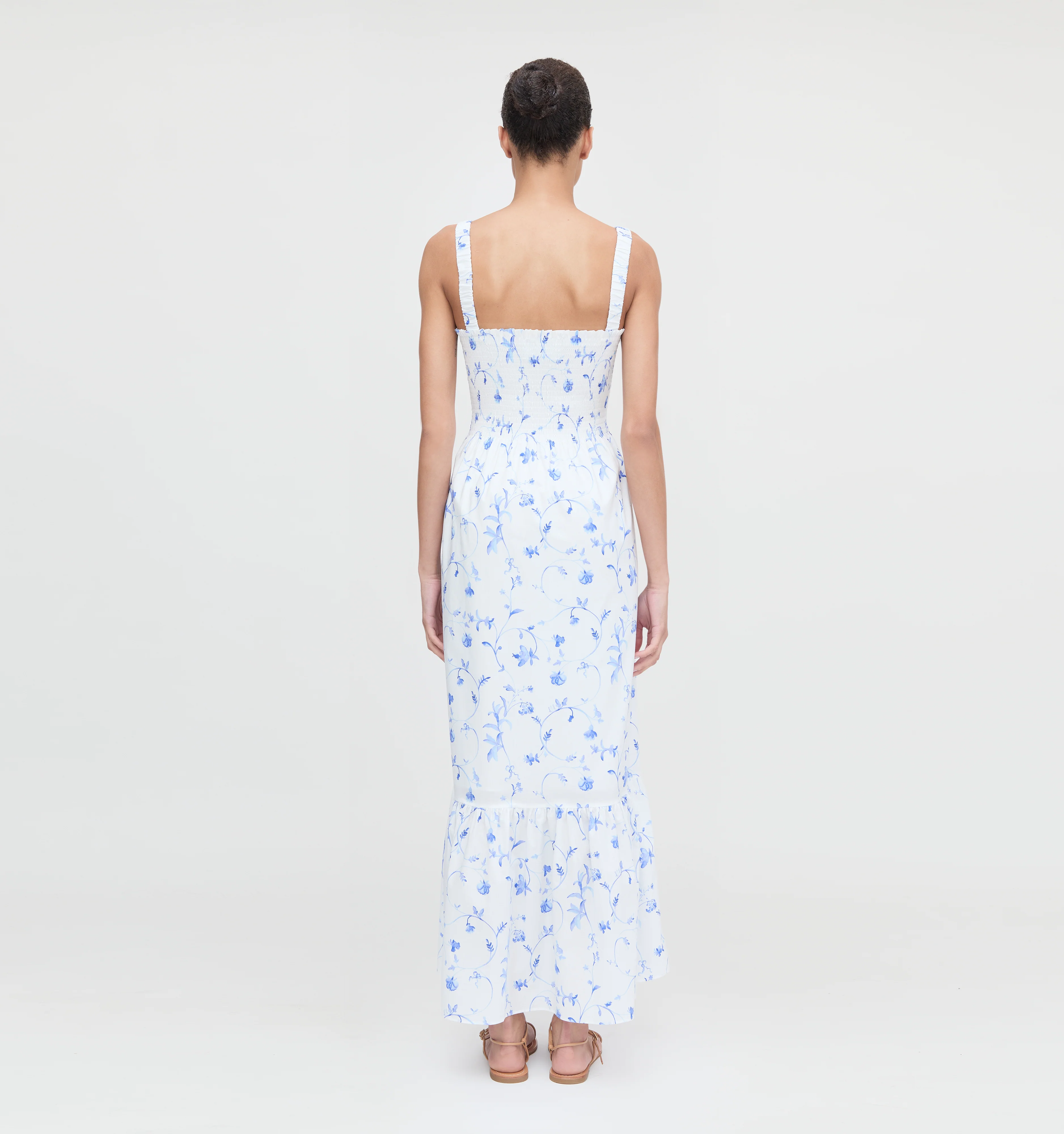 The Anjuli Nap Dress - Blue Botanical