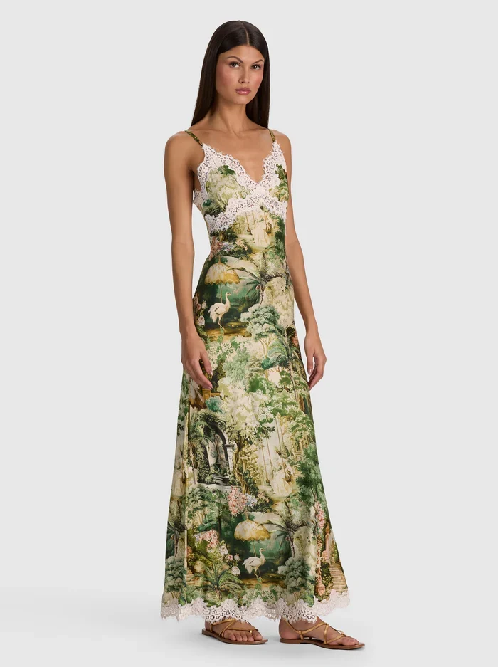 Julietta Lace Slip Dress - Terrain Lg