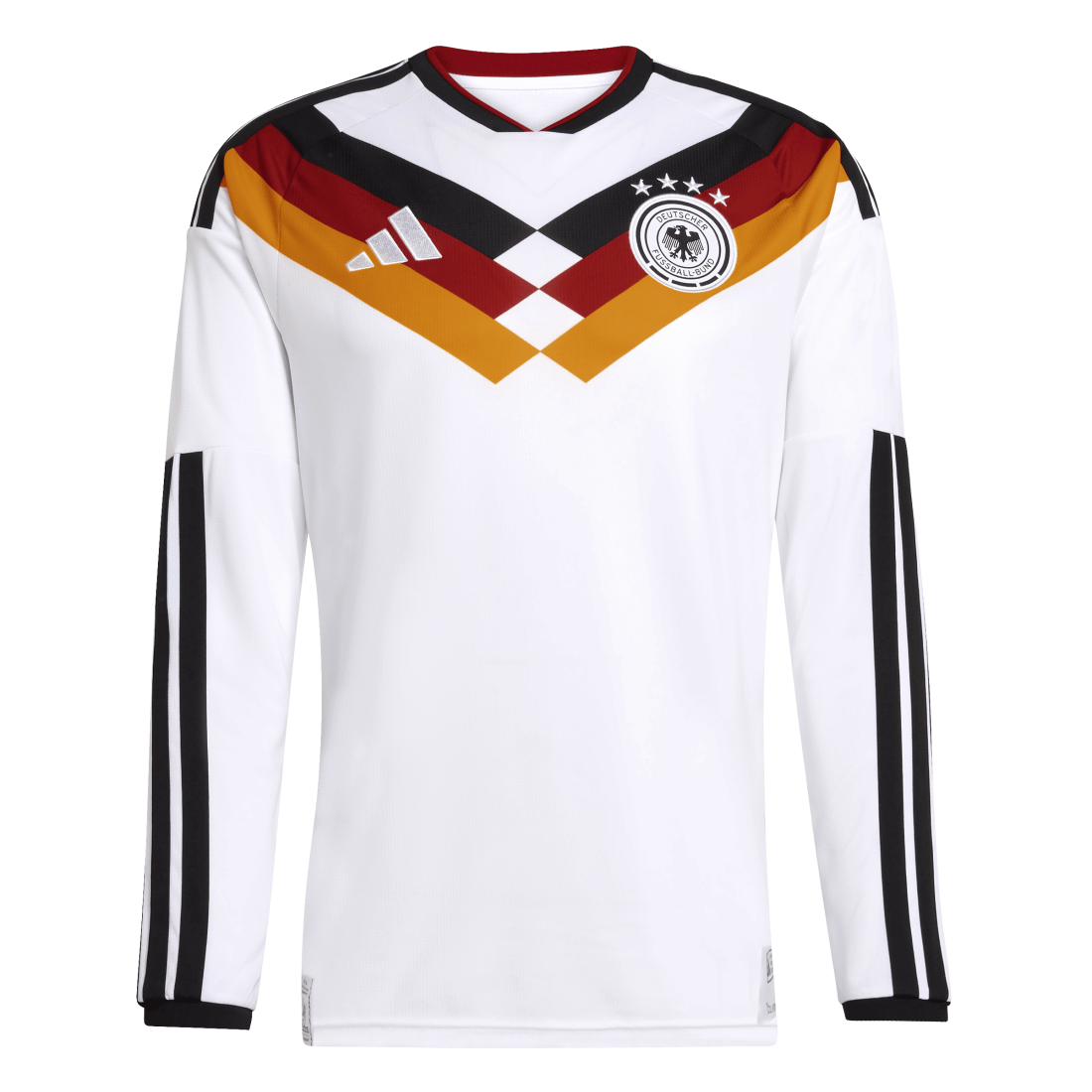 Adidas Germany Home Long Sleeves 2026 Men's Replica Jersey White JM1380