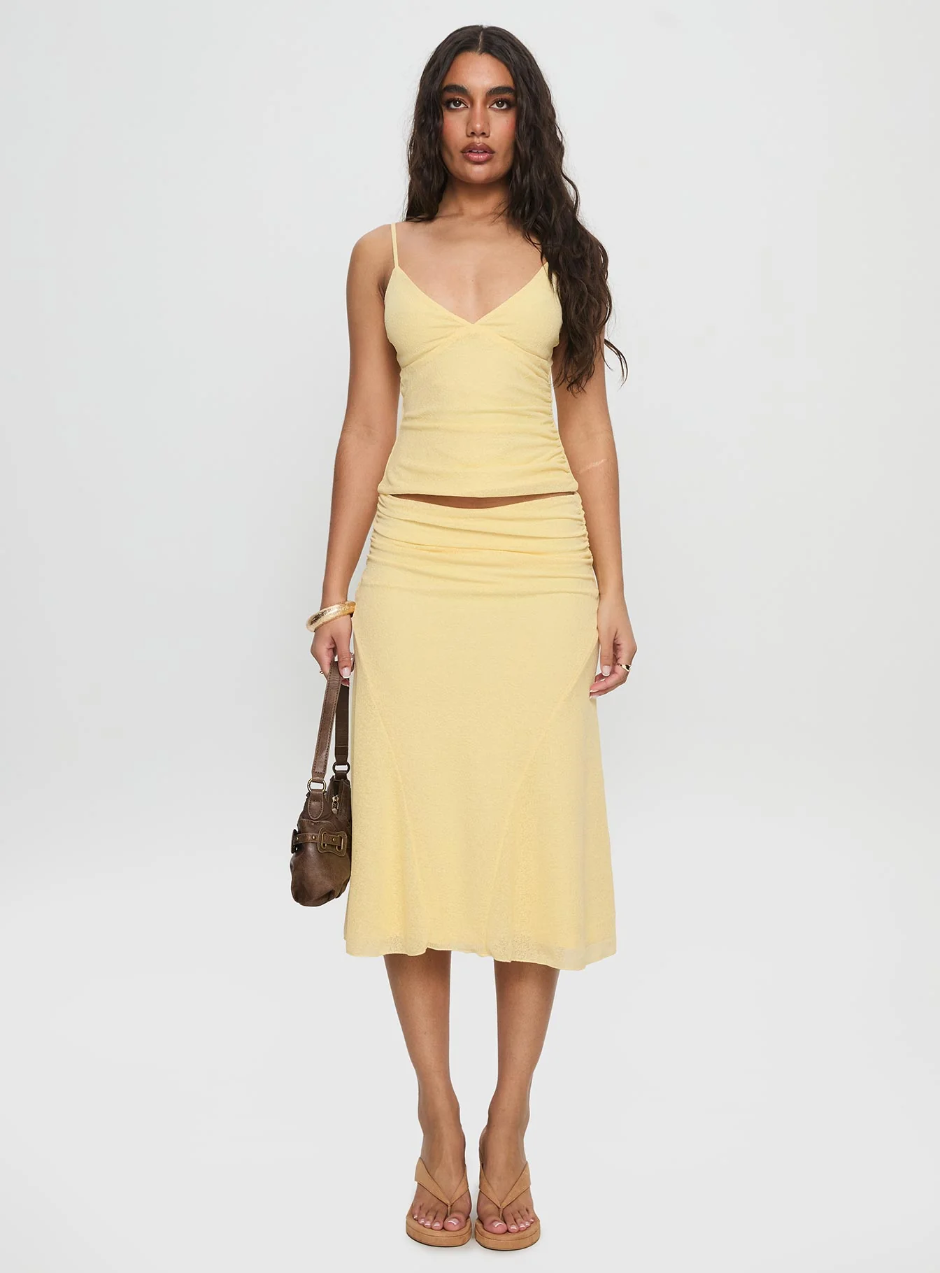 Zylen Cami Set Yellow