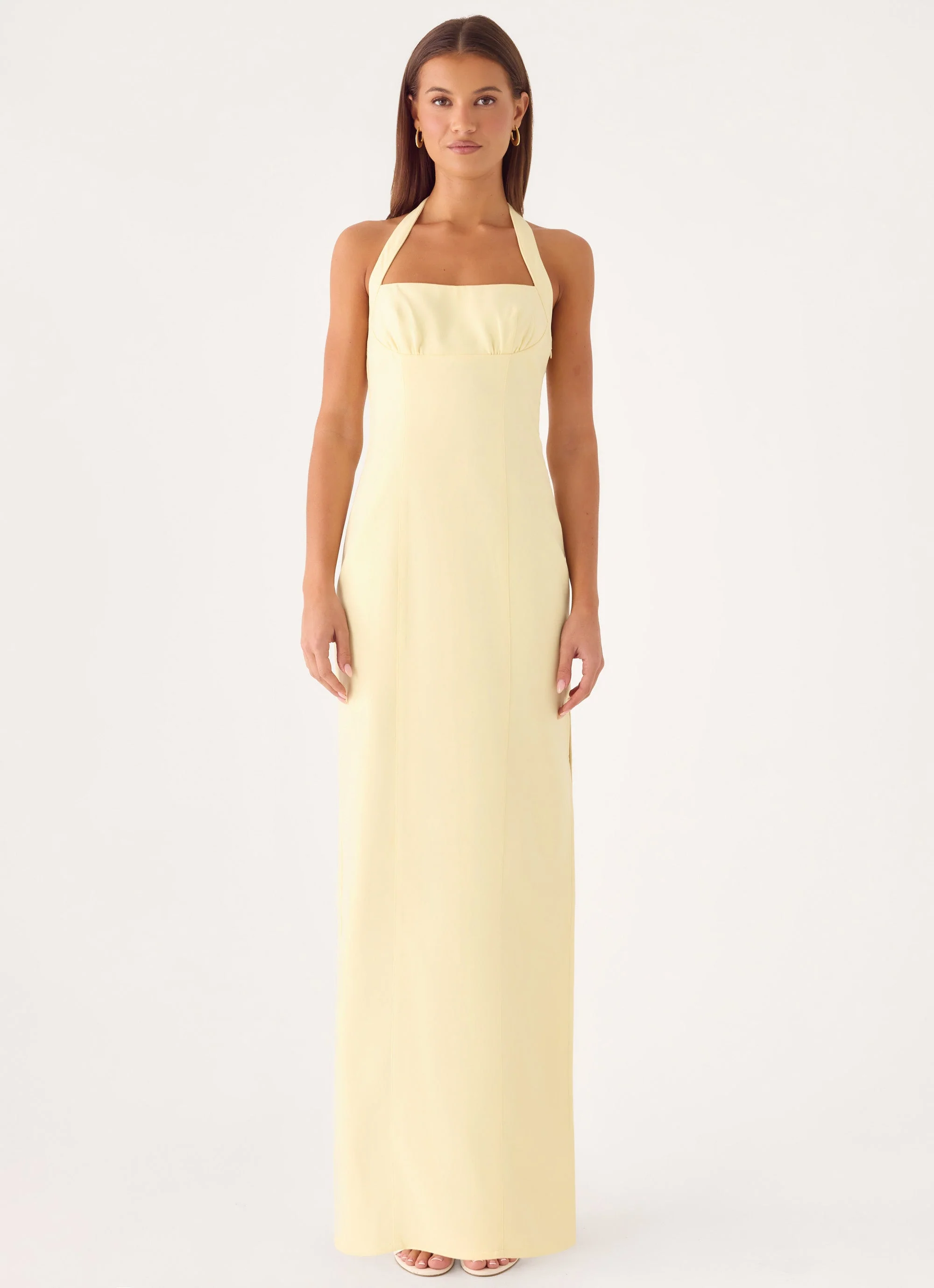 Analeah Maxi Dress - Baby Yellow - luluinthesky