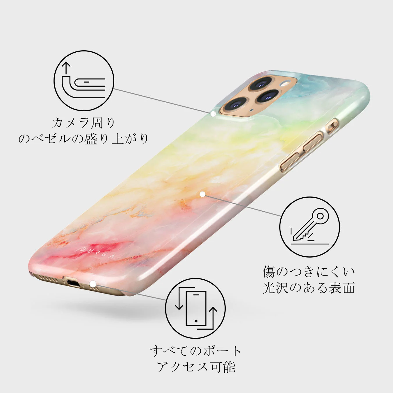 New Flame - Rainbow iPhone 11 Pro Max ケース