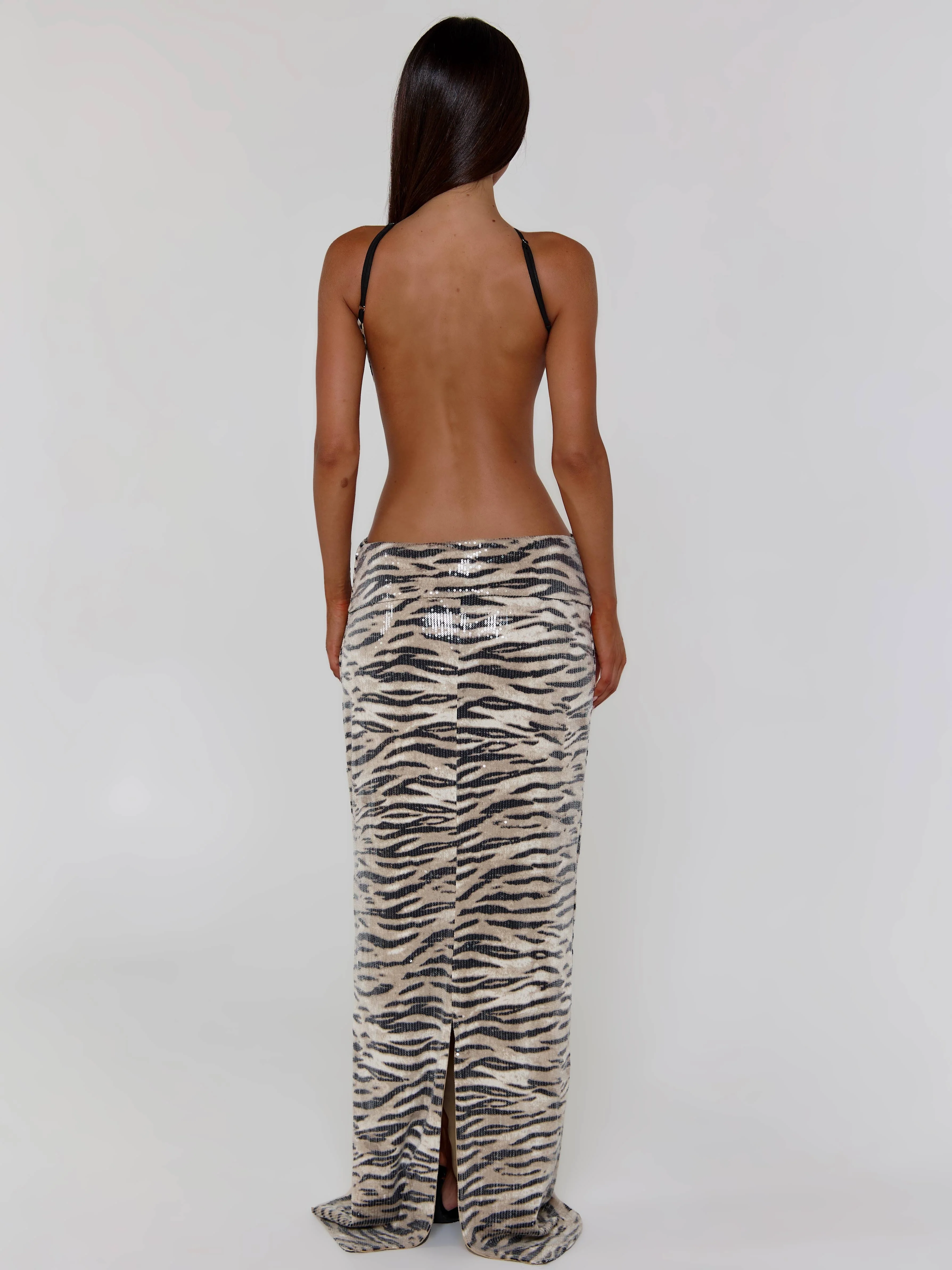 HITHER MAXI DRESS ZEBRA