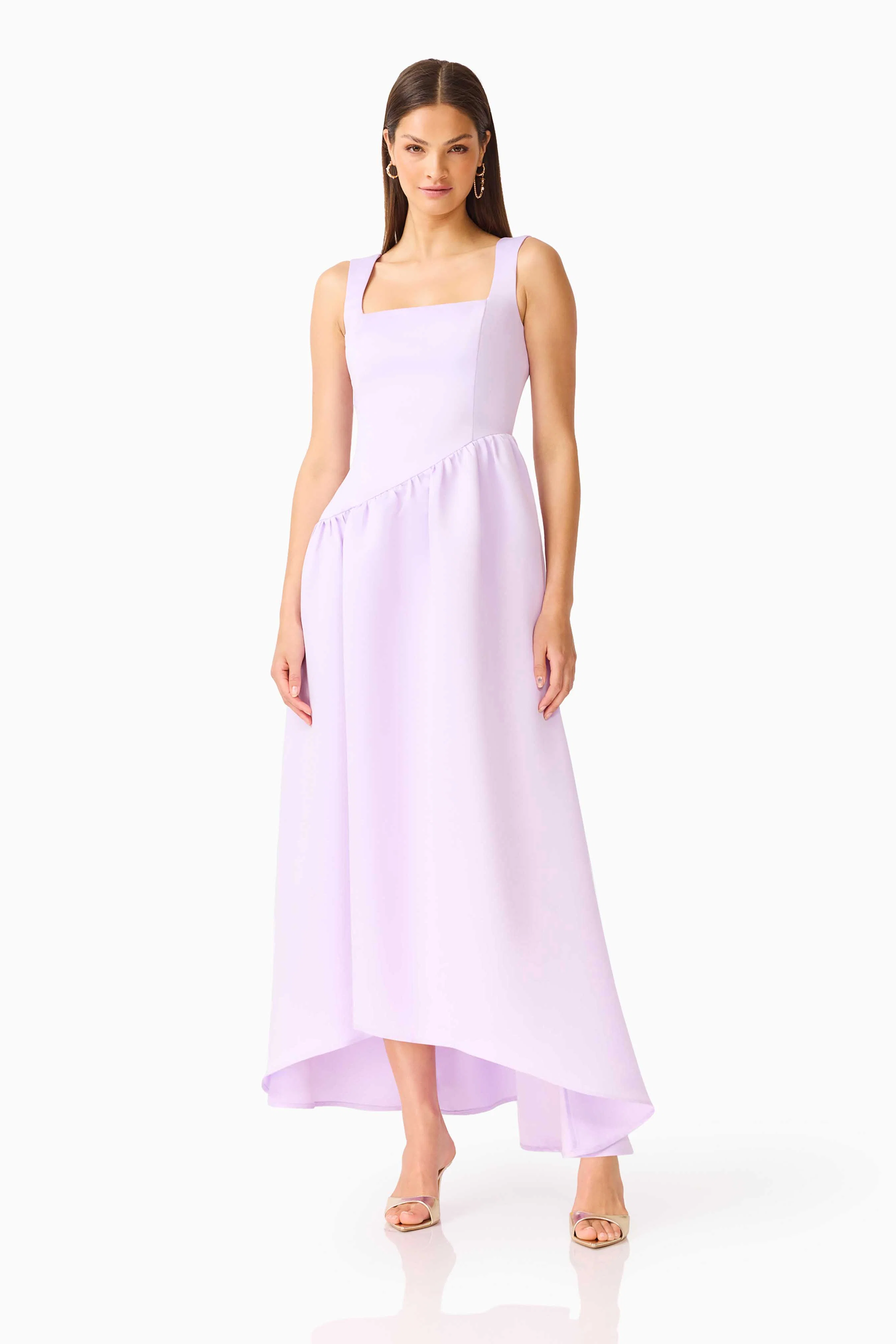 Ruelle A-Line Maxi Dress in Purple