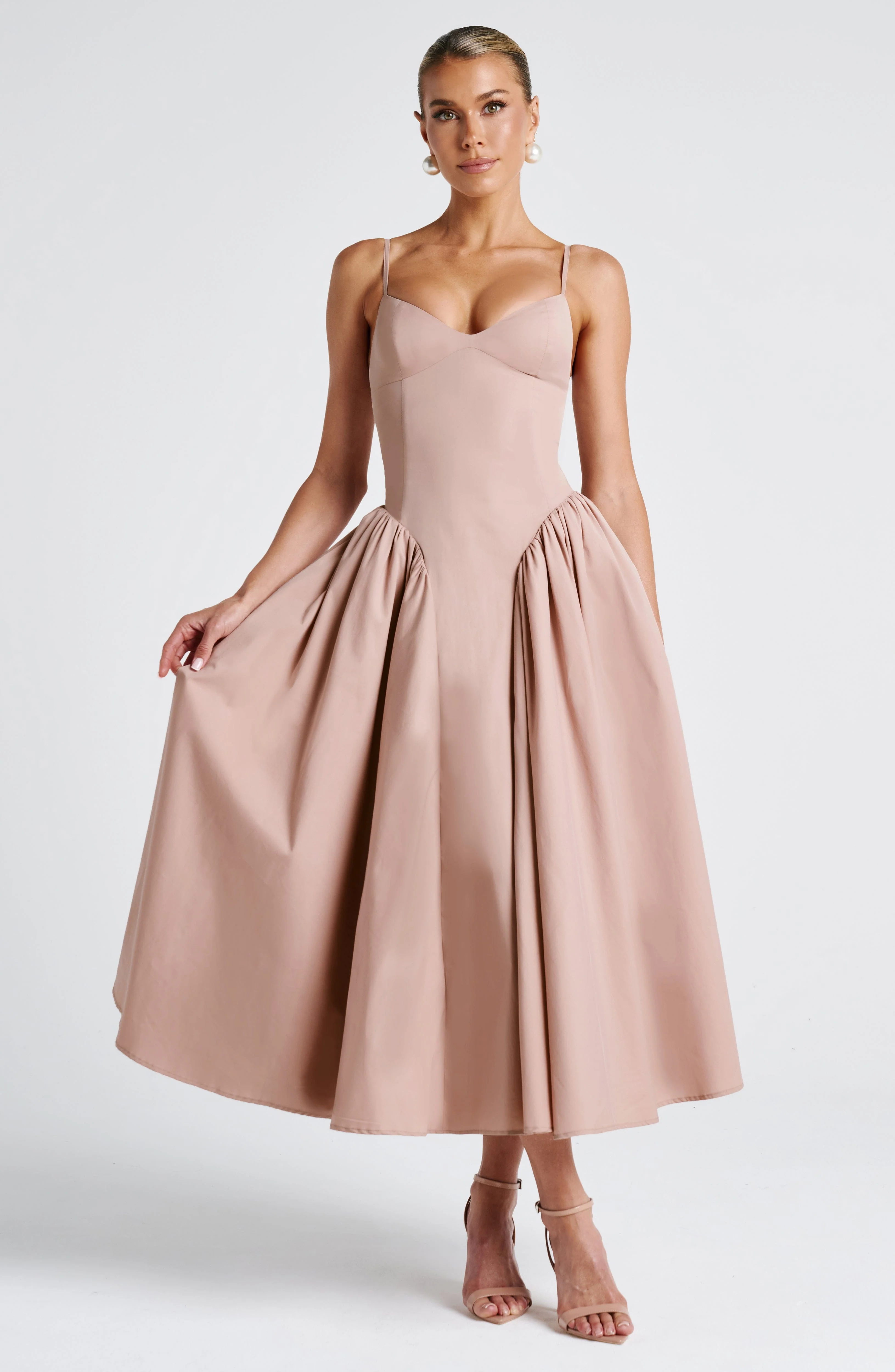 Emerson Midi Dress - Clay