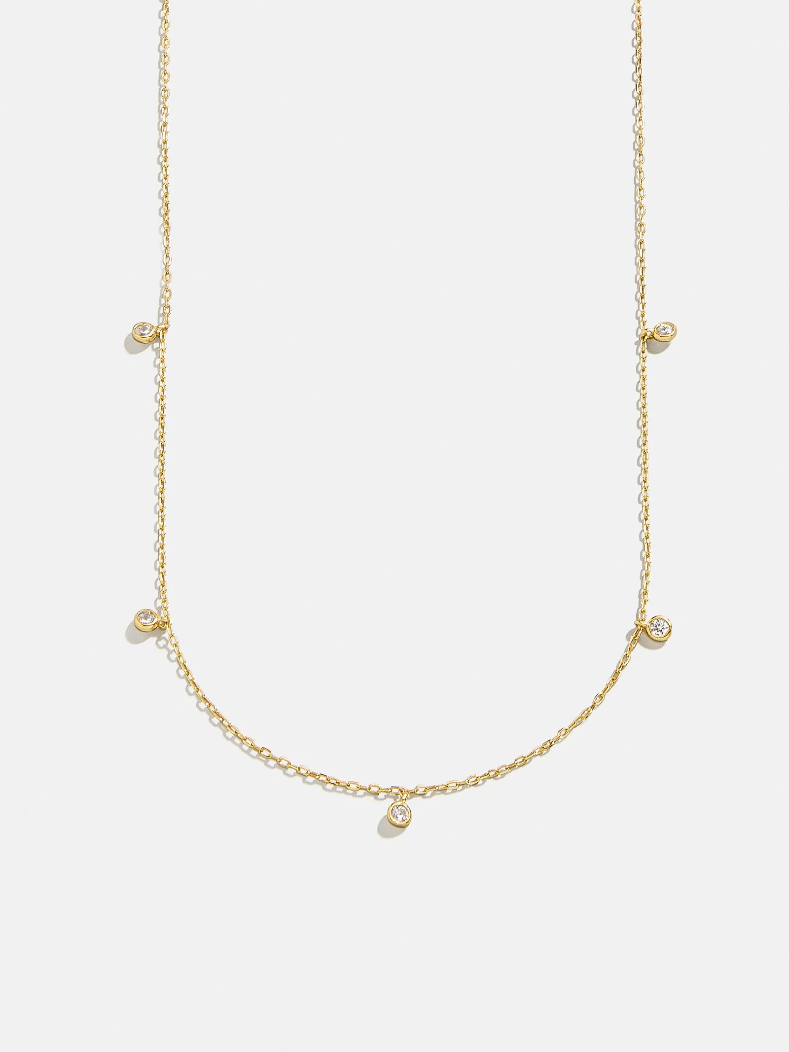 Clio 18K Gold Necklace - Gold/Pavé
