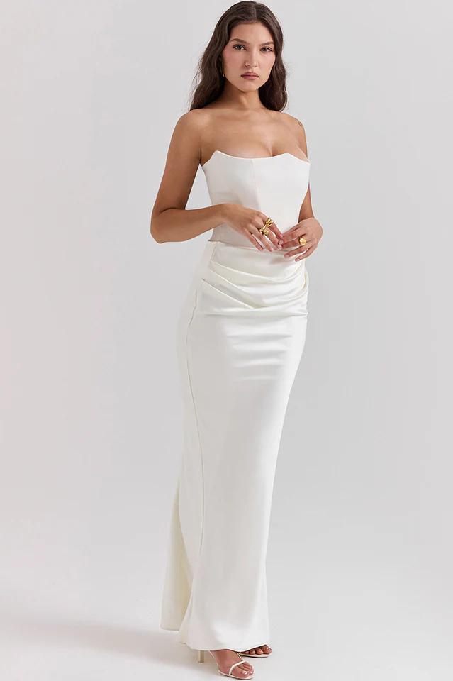 Persephone Off Shoulder Bustier Dress