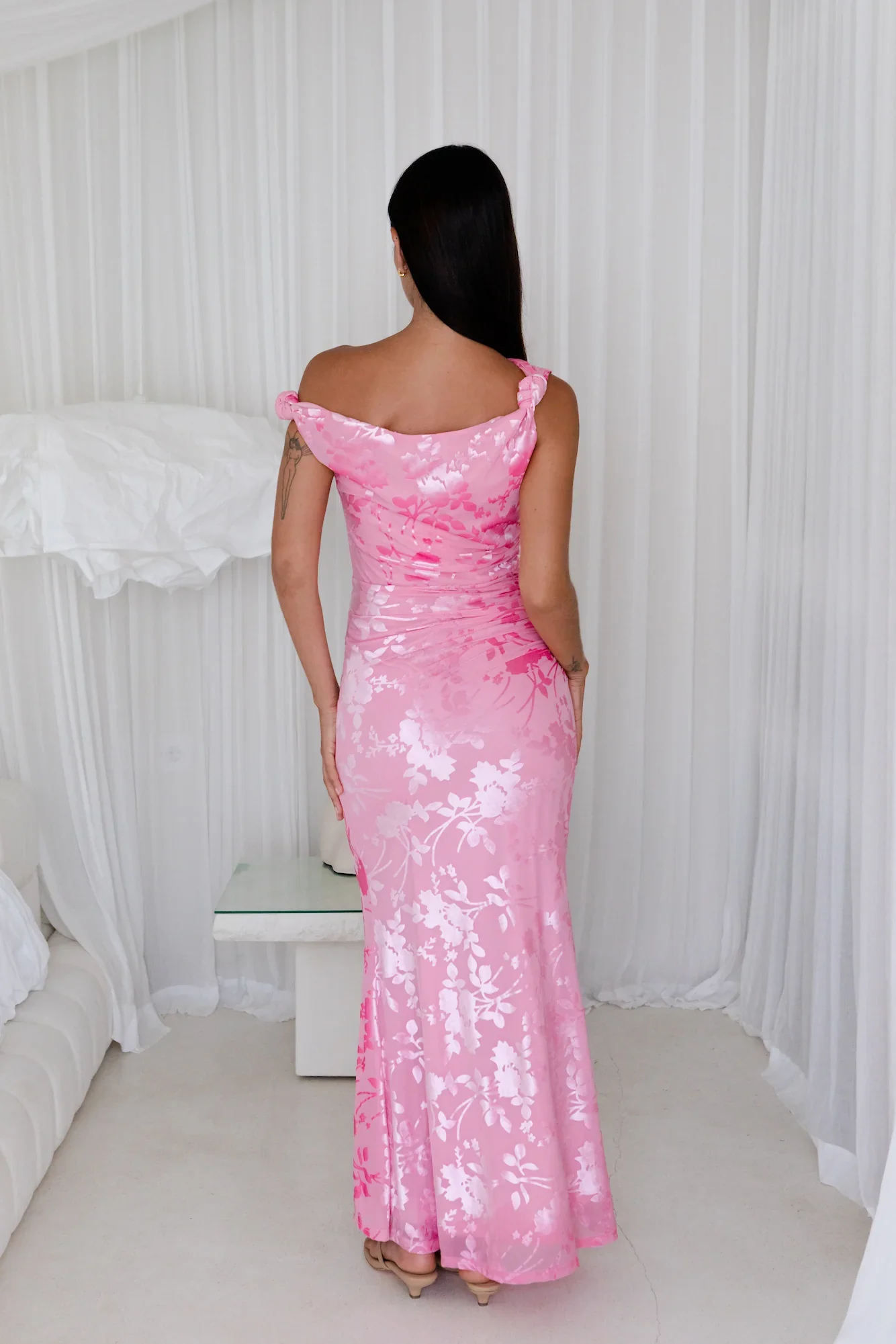 Many Mornings Maxi Dress Pink