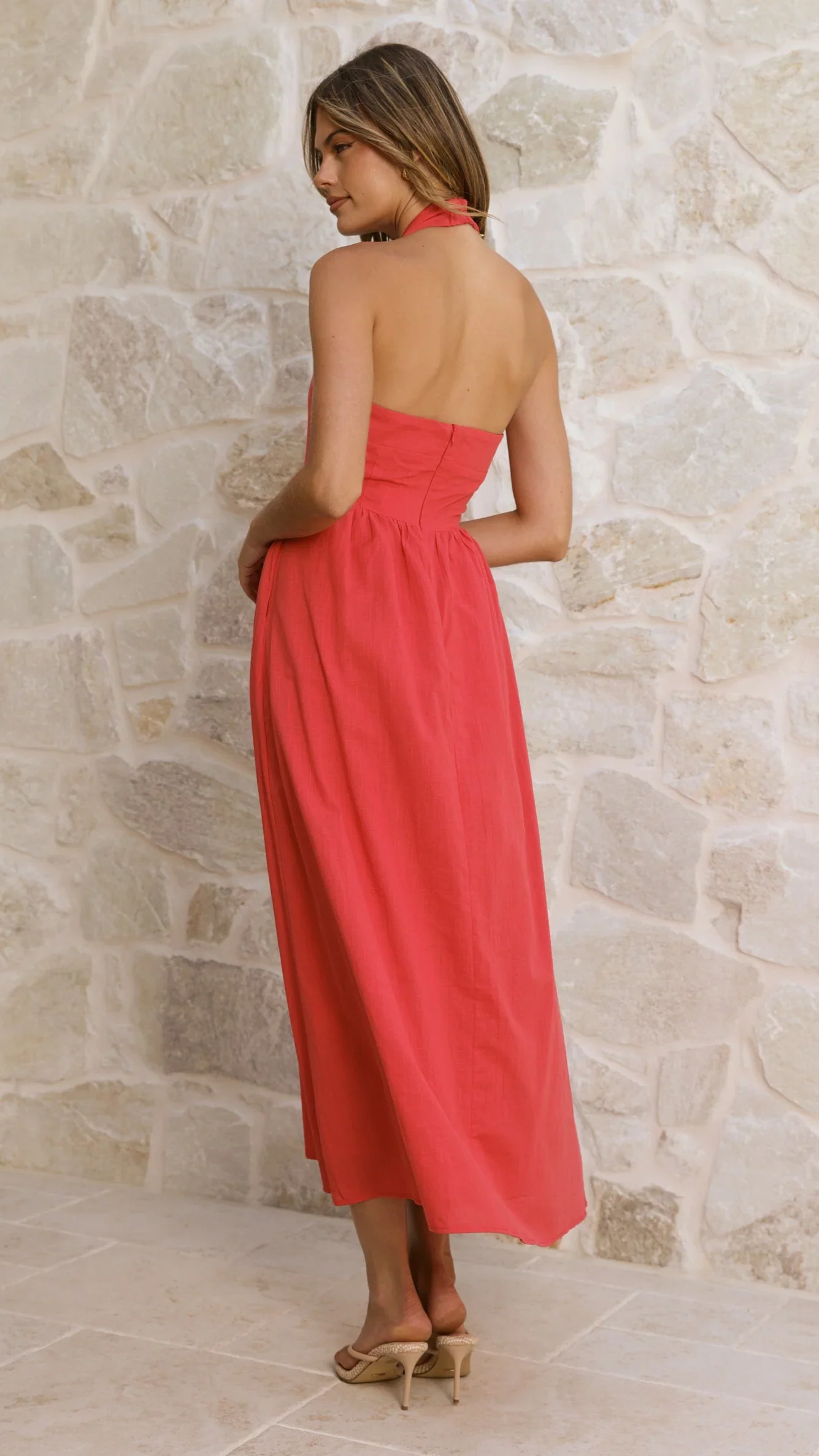 Caden Maxi Dress - Red