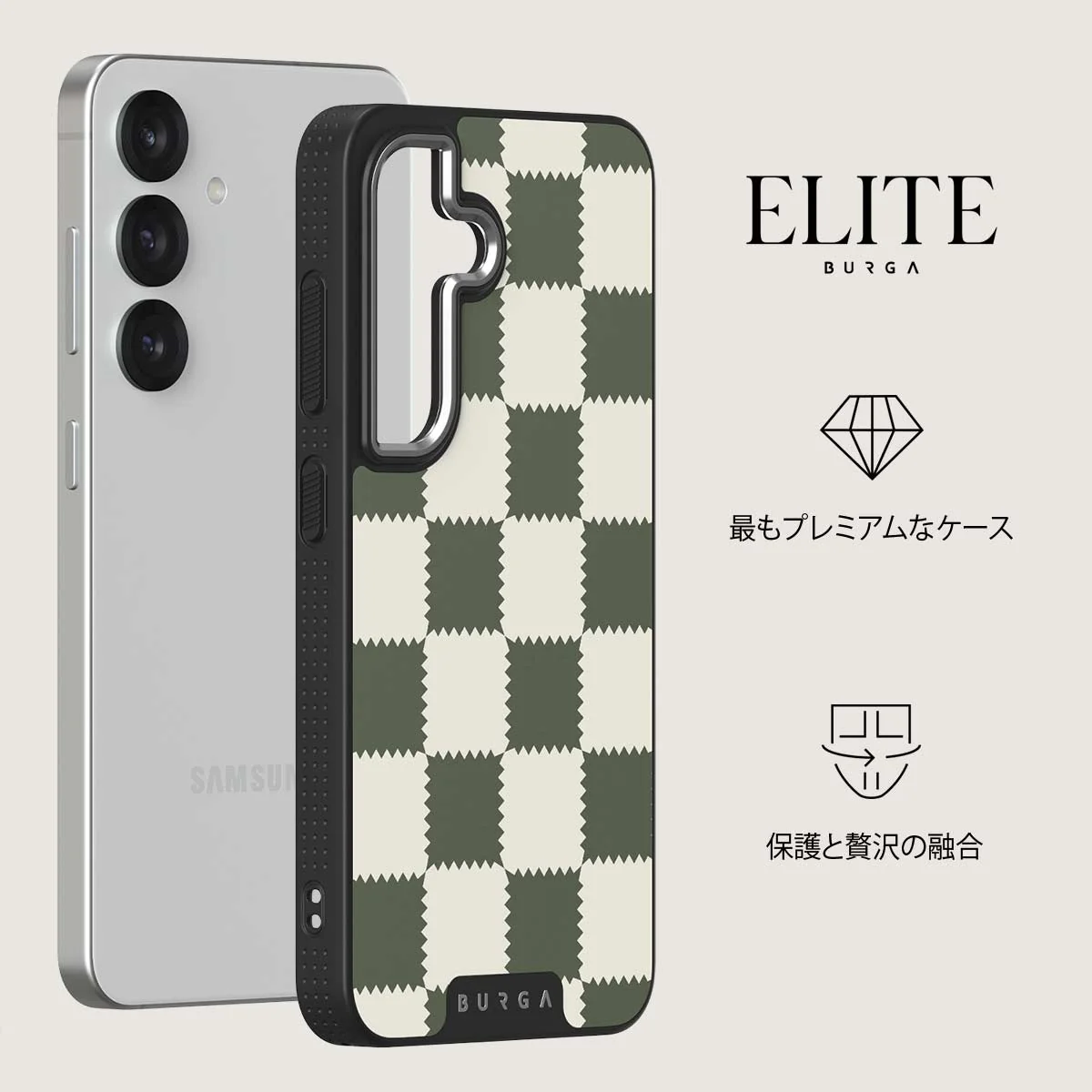 Retro Grid - Samsung Galaxy S25 Plus ケース