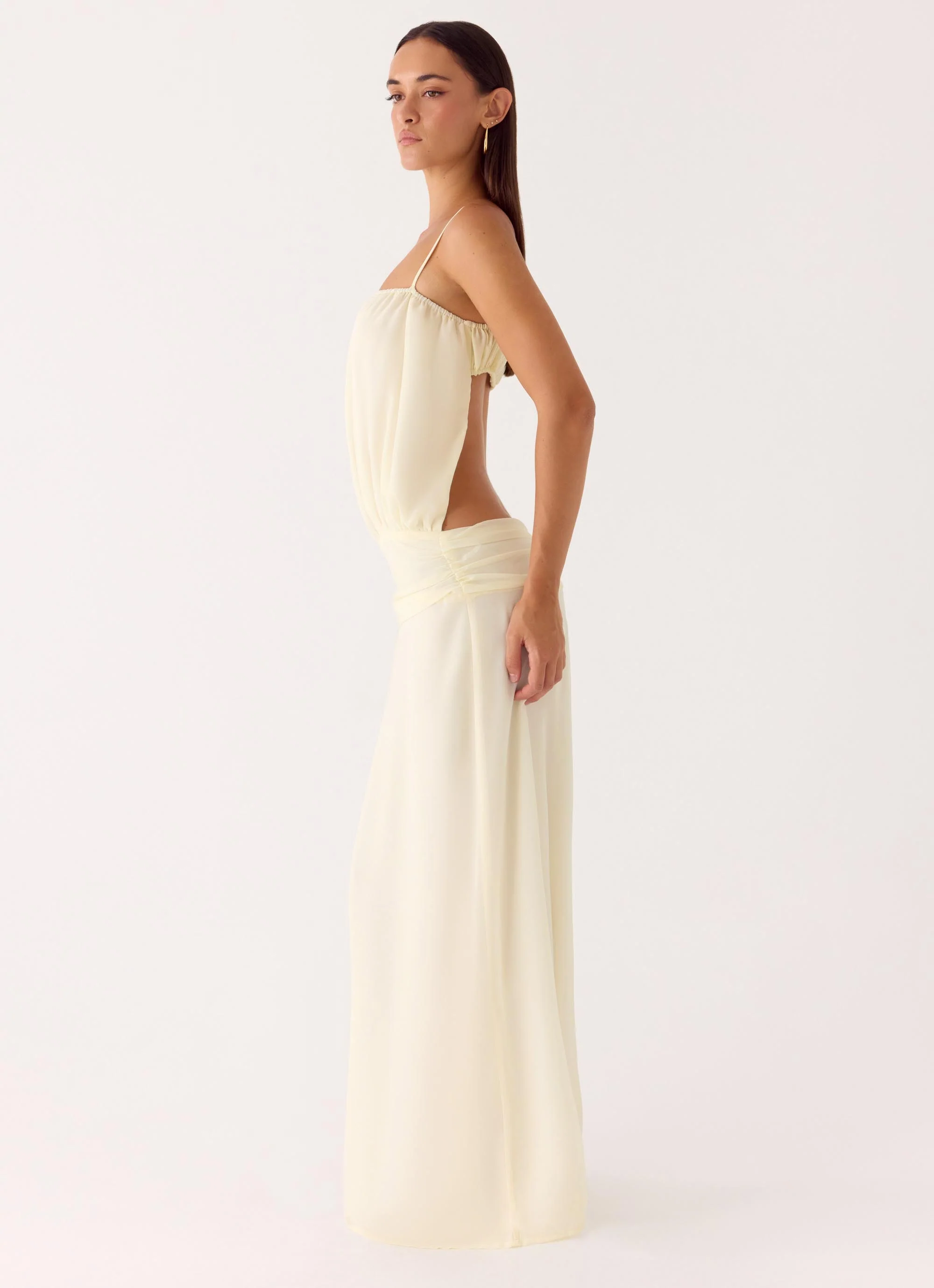 Citrus Kiss Maxi Dress - Baby Yellow