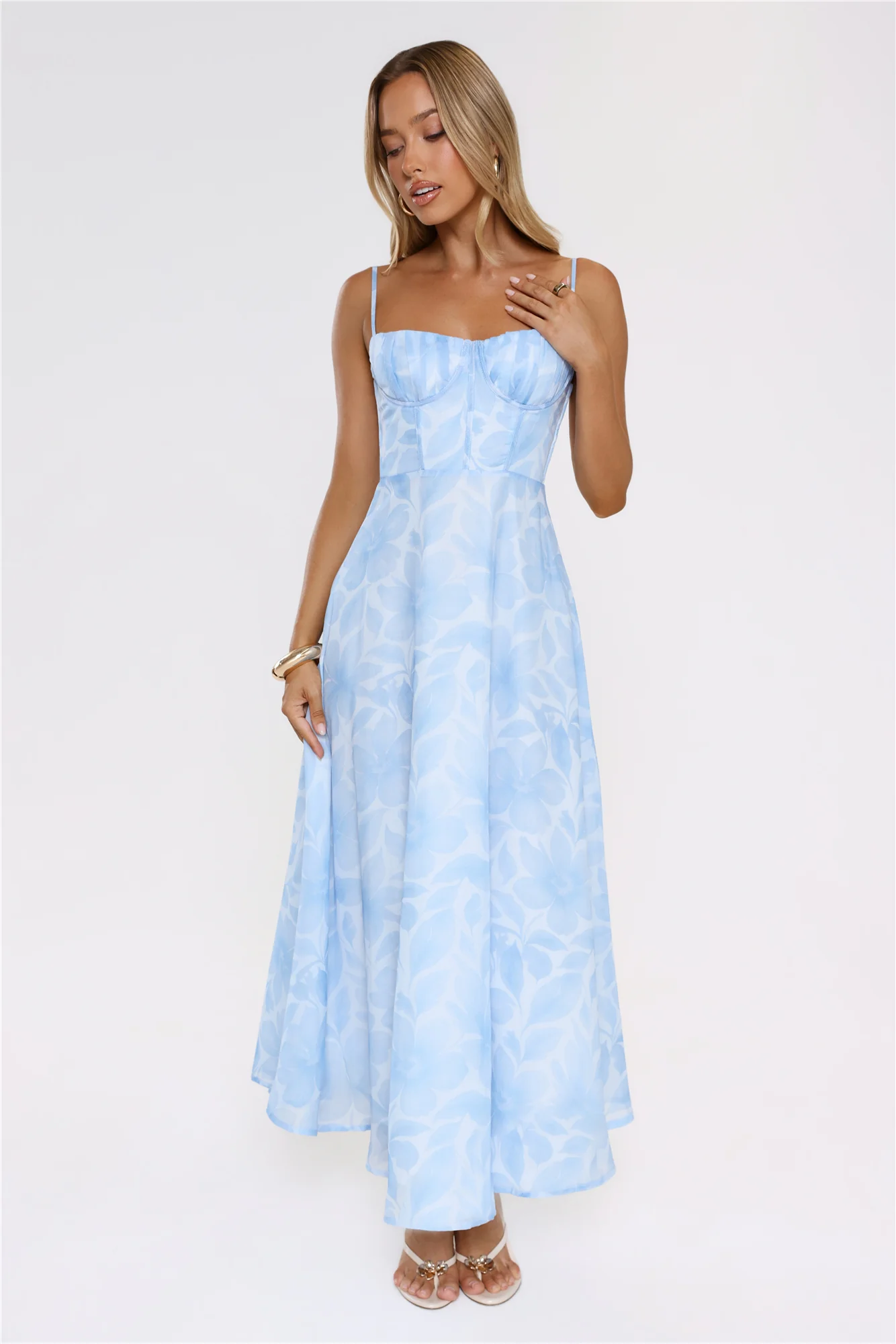 She Wore It Best Maxi Dress Blue