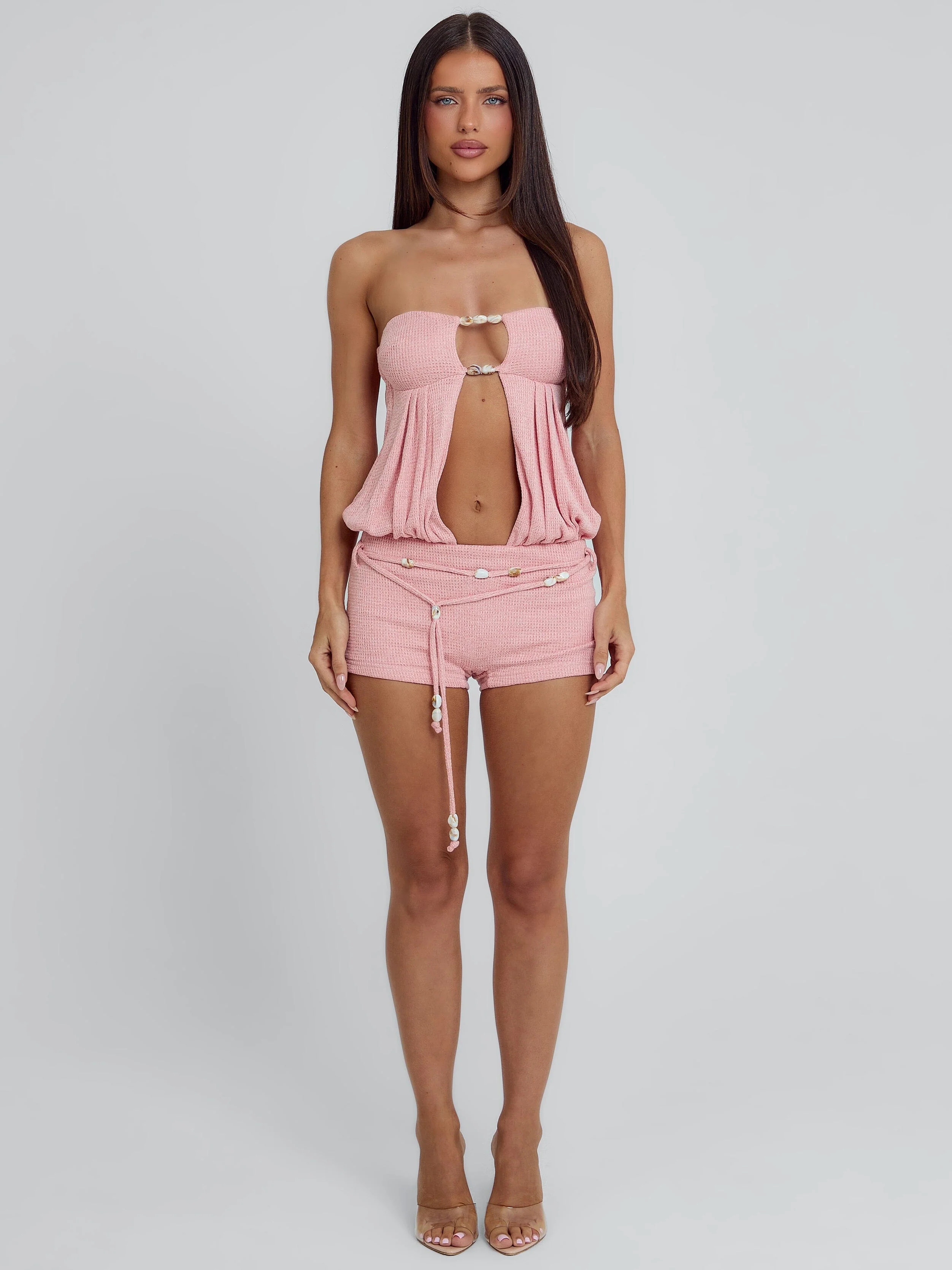Leila Playsuit Pink