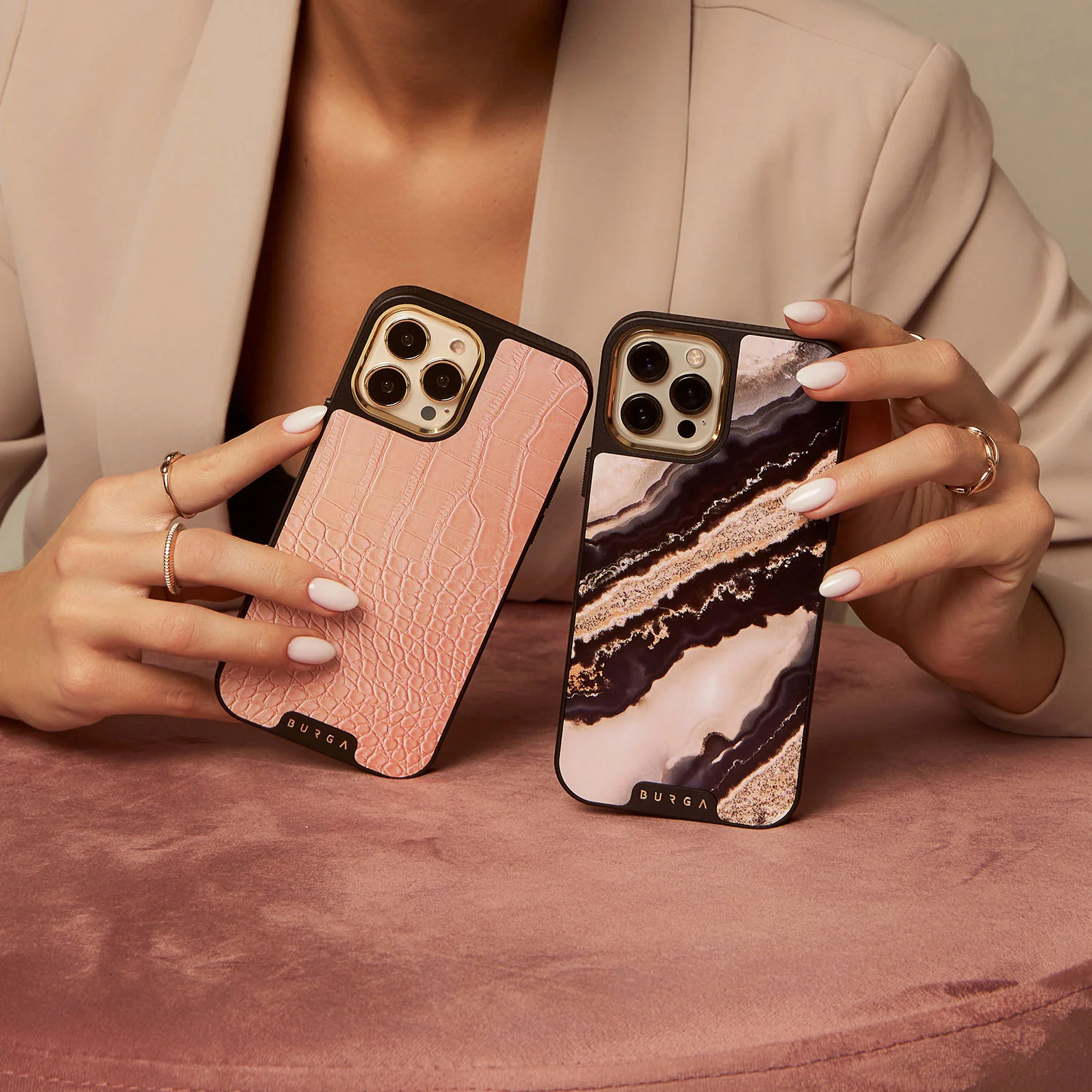 Pink Croco - iPhone 12 Pro ケース