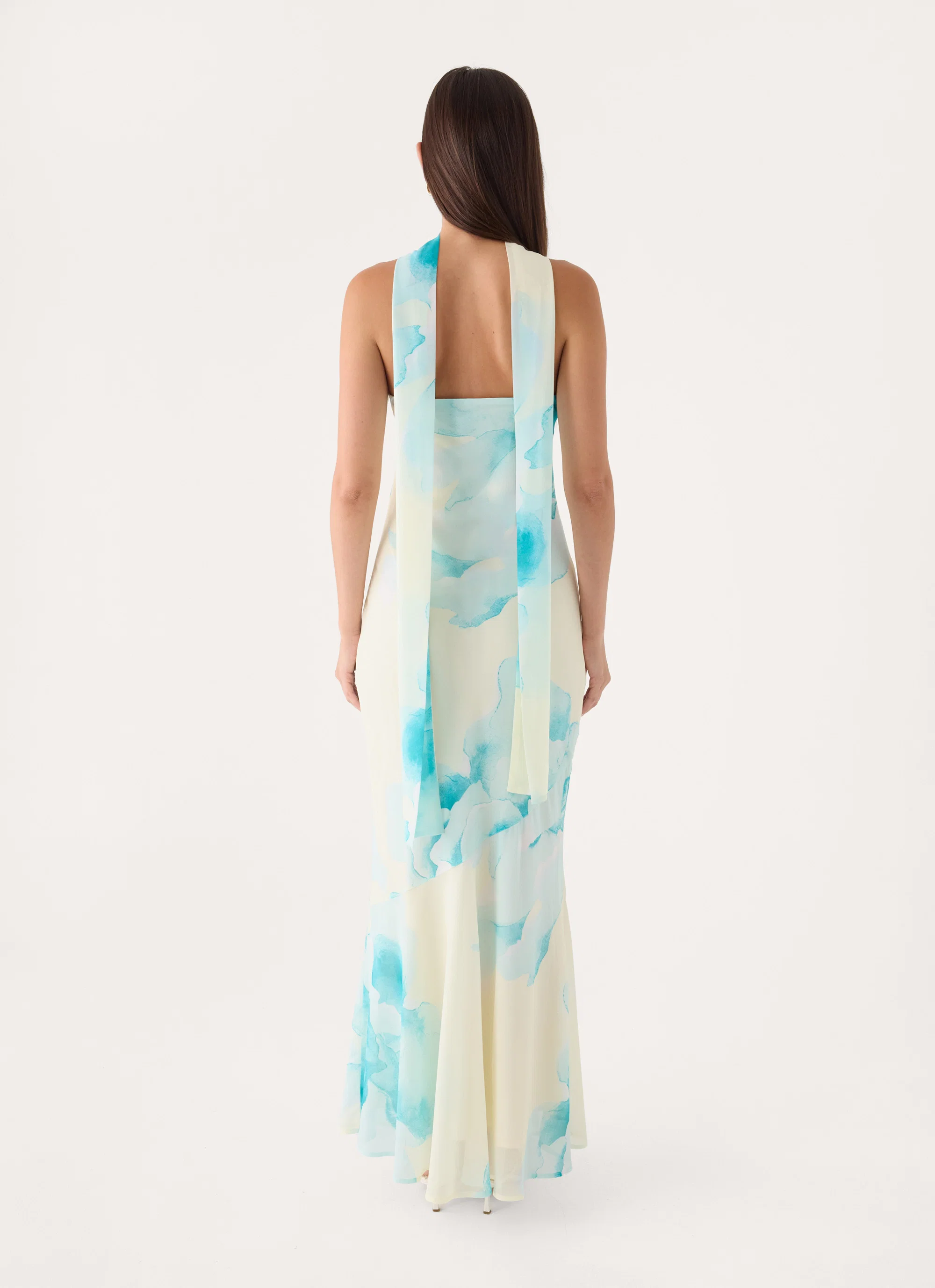 Under The Pagoda Maxi Dress - New Romance Print - FASHION NOB