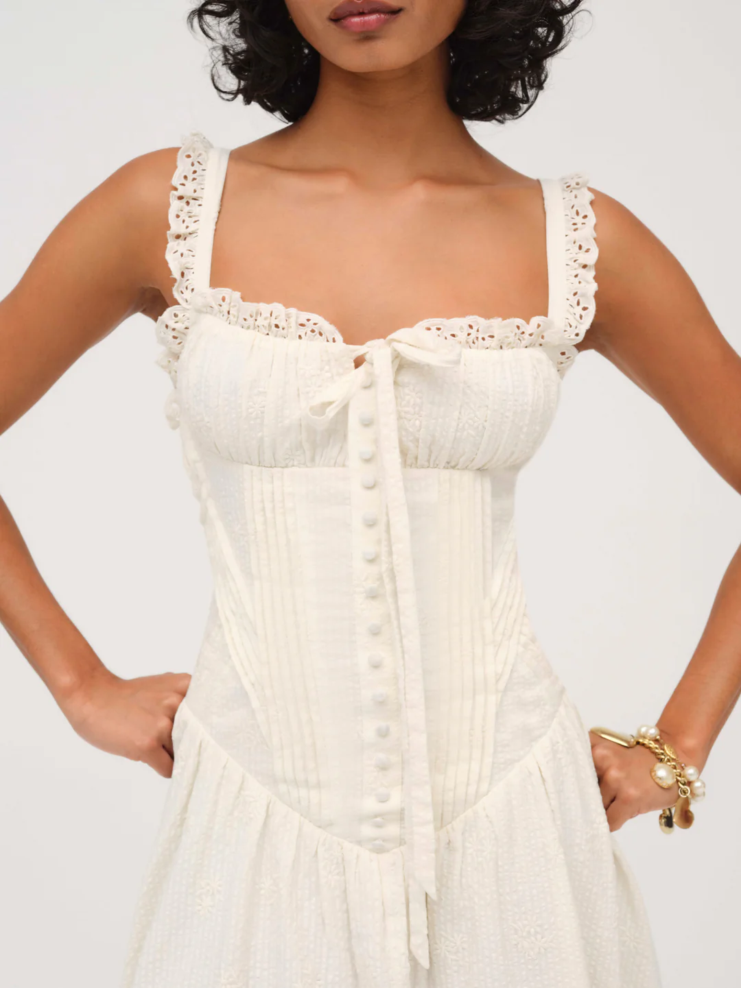 Baby Daisy Poplin Midi Dress