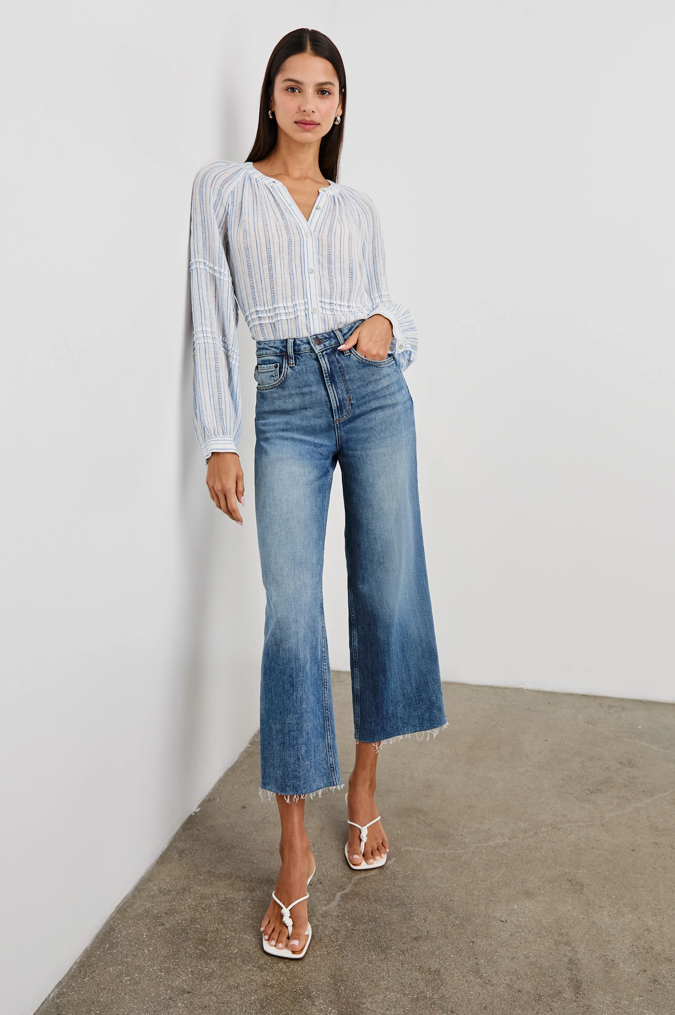 Frances Top - Sonoma Stripe