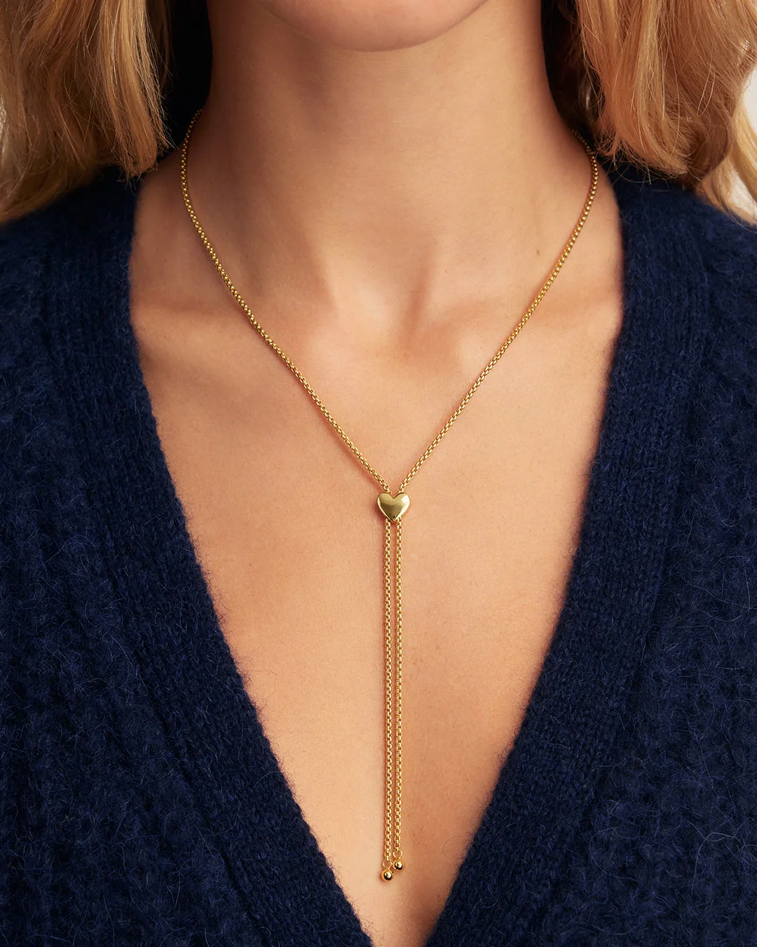 Bella Heart Bolo Necklace