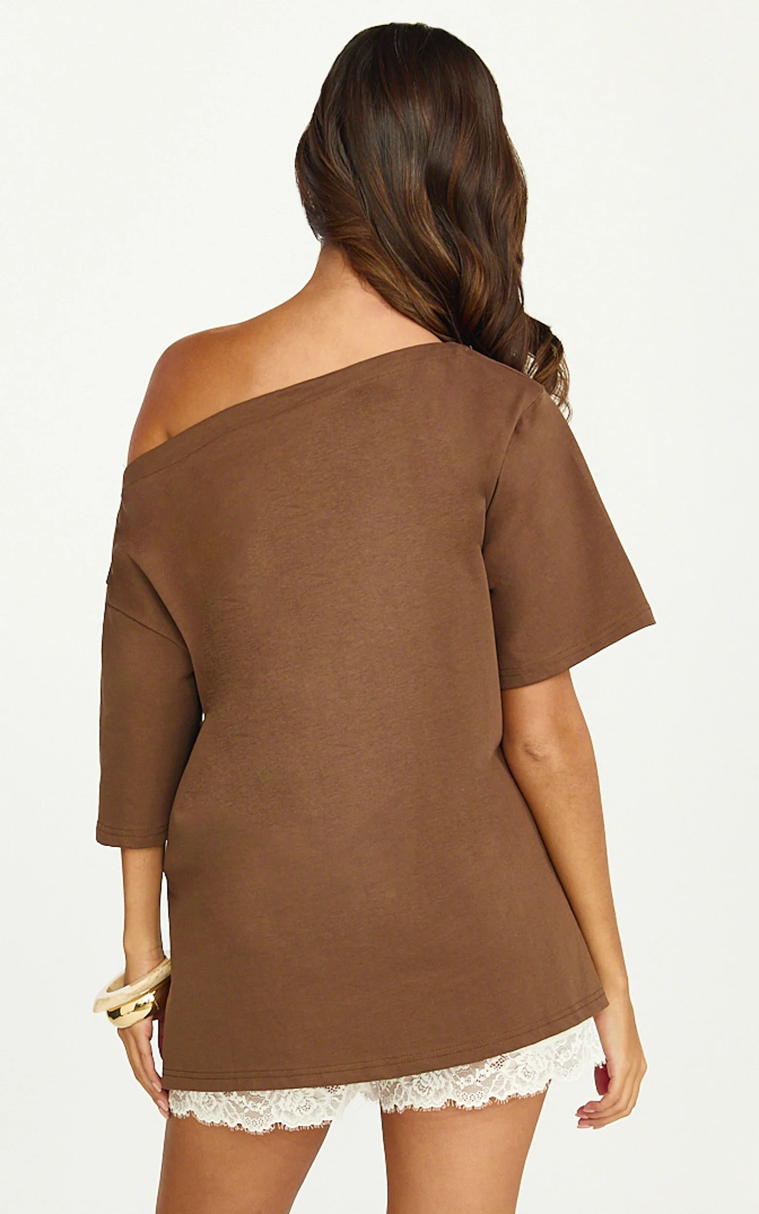 Ruby Top - shirt in Chocolate
