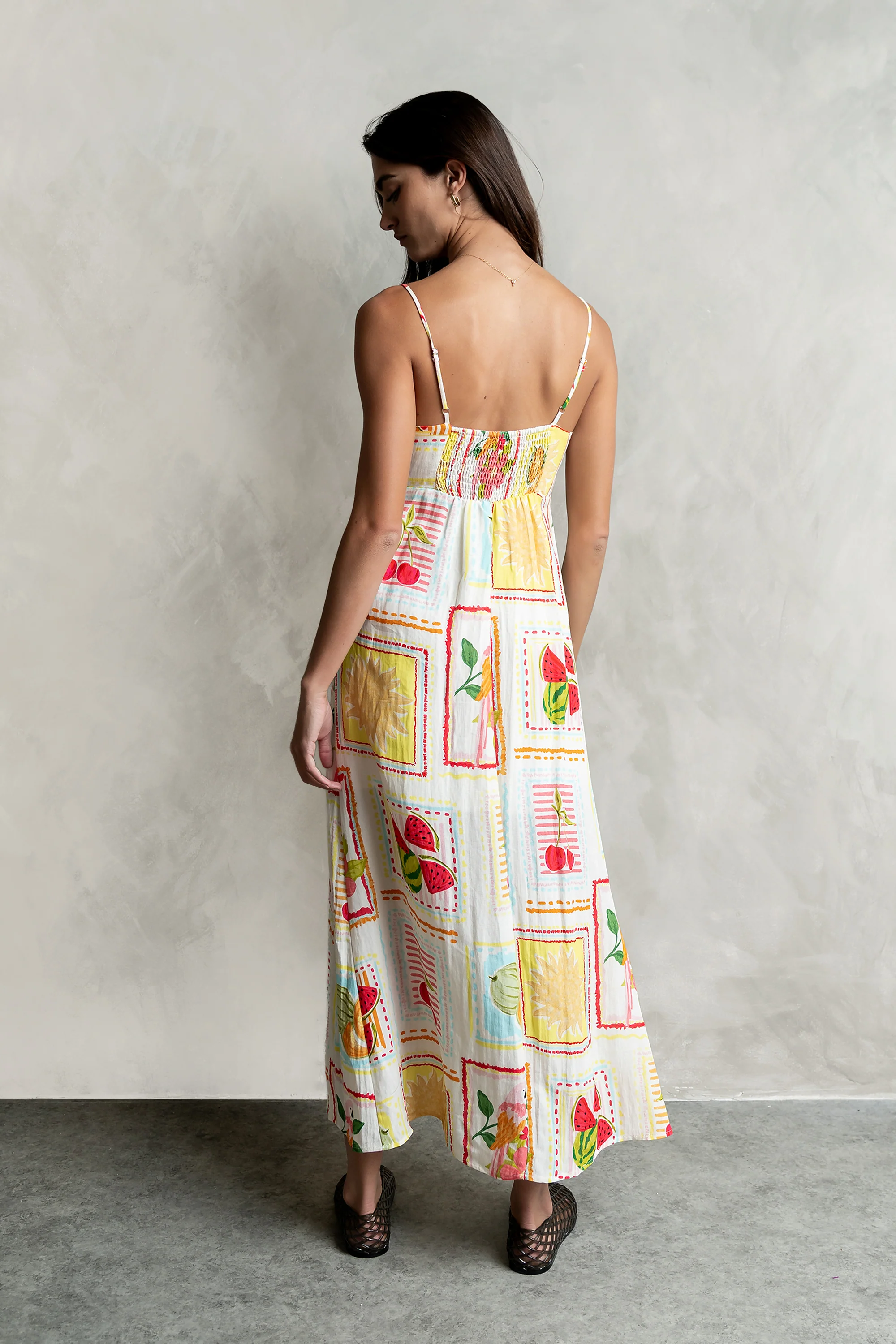 Nadine Abstract Midi Dress