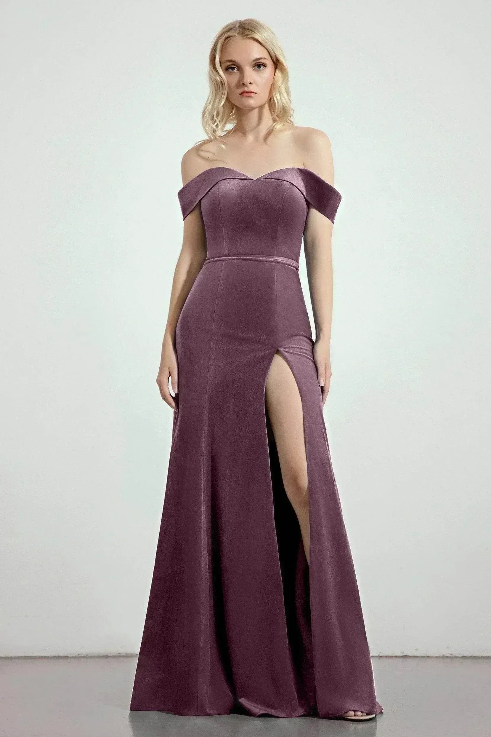 Trumpet-Mermaid Sweep-Brush Train Bridesmaid Dress Formal Dresses CB0271
