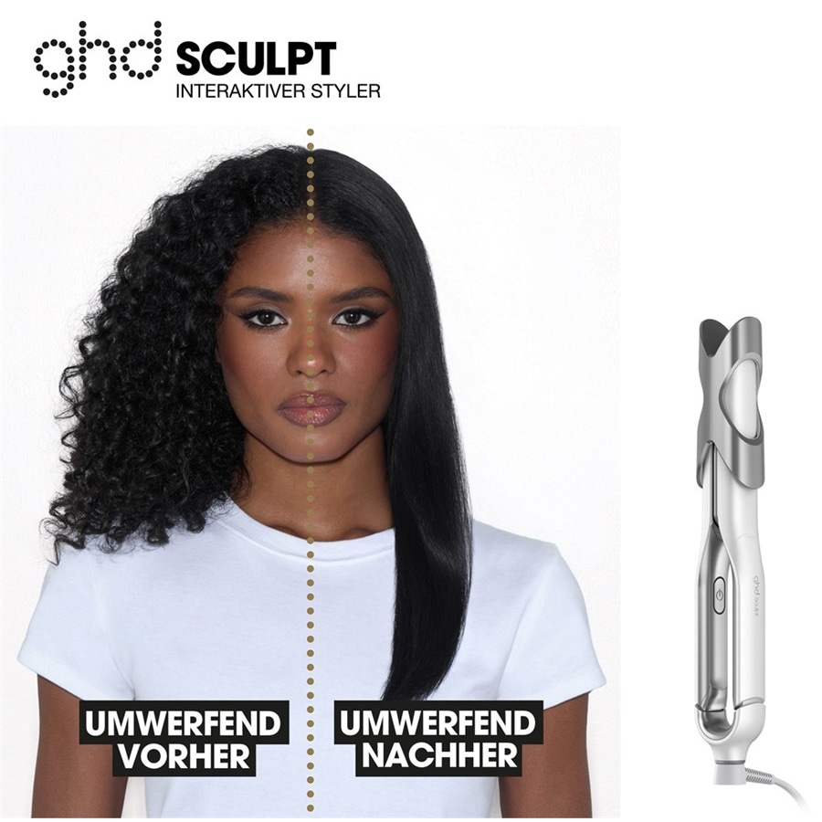 ghd Prostownica ghd sculptTM interaktives Glätteisen in Weiß Idealna stylizacja bez uszkadzania włosów – do wszystkich rodzajów włosów (wtyczka zgodna z normami UE)