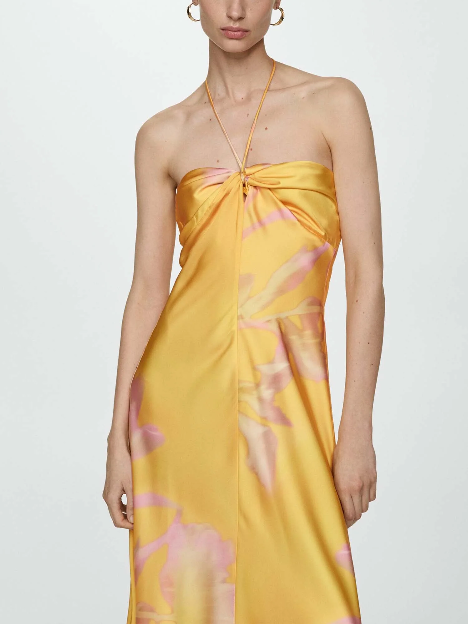 Yellow Halter Maxi Dress