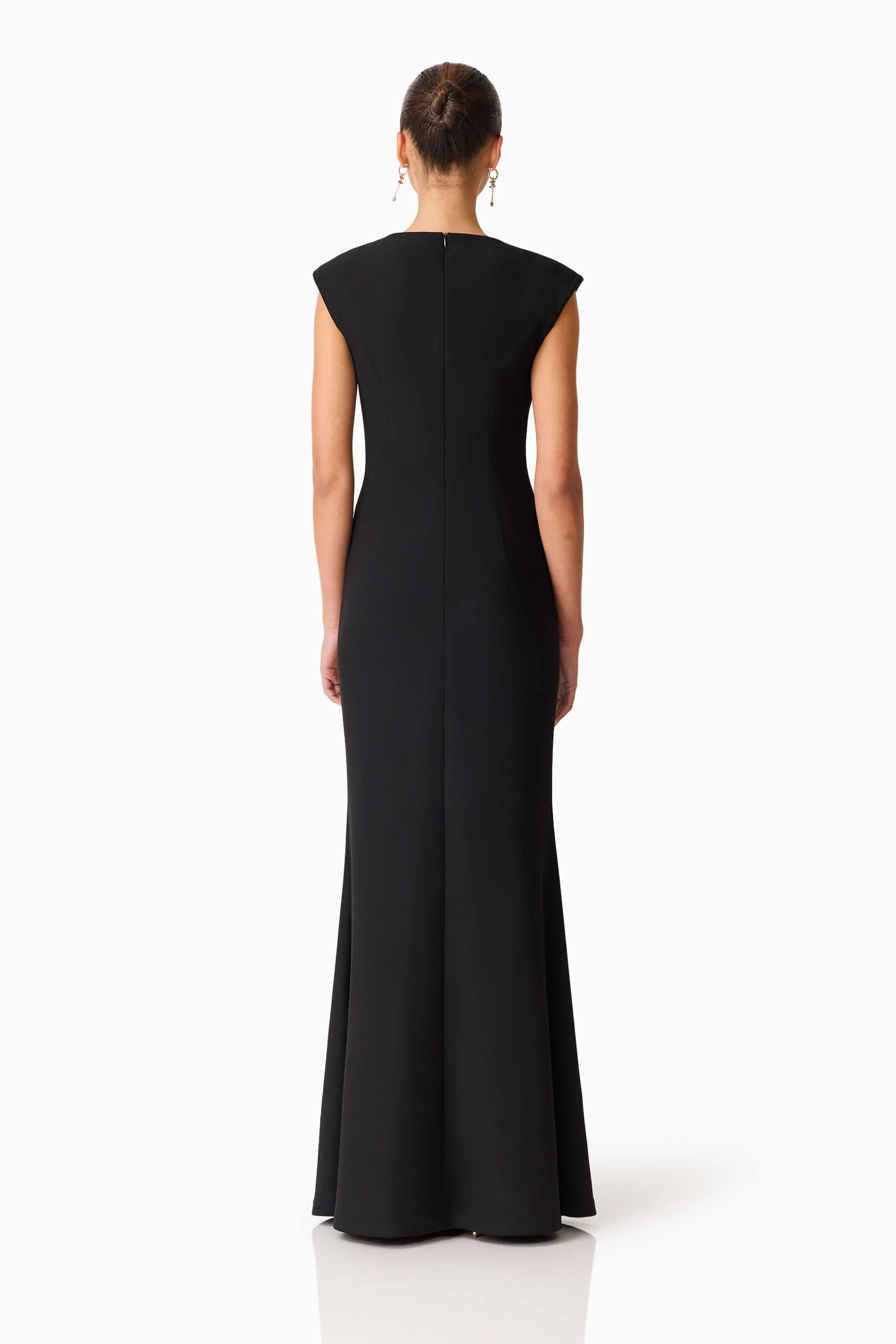Veda Embellished Gown in Black