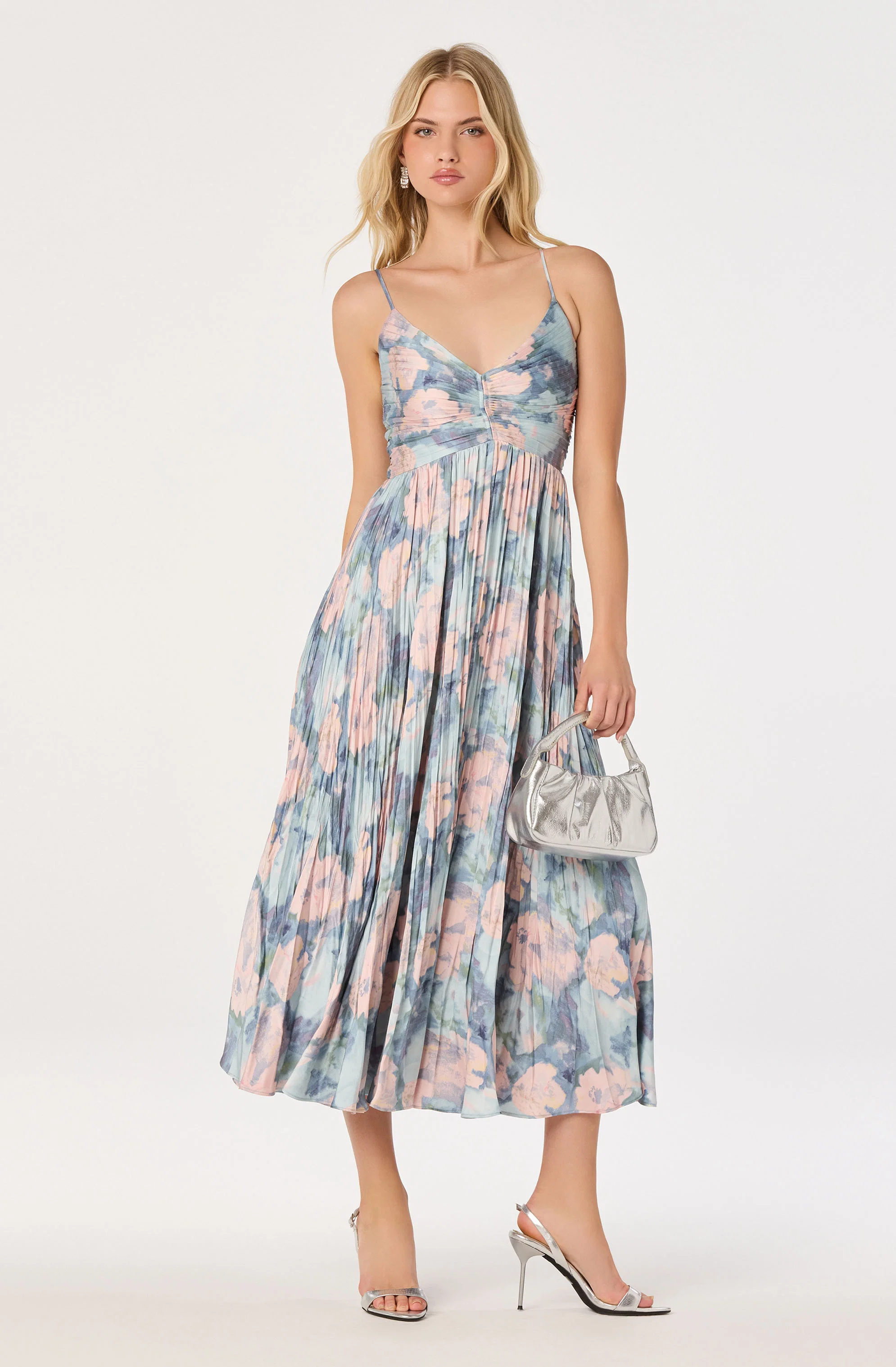 Maeve Pleated Midi Dress
