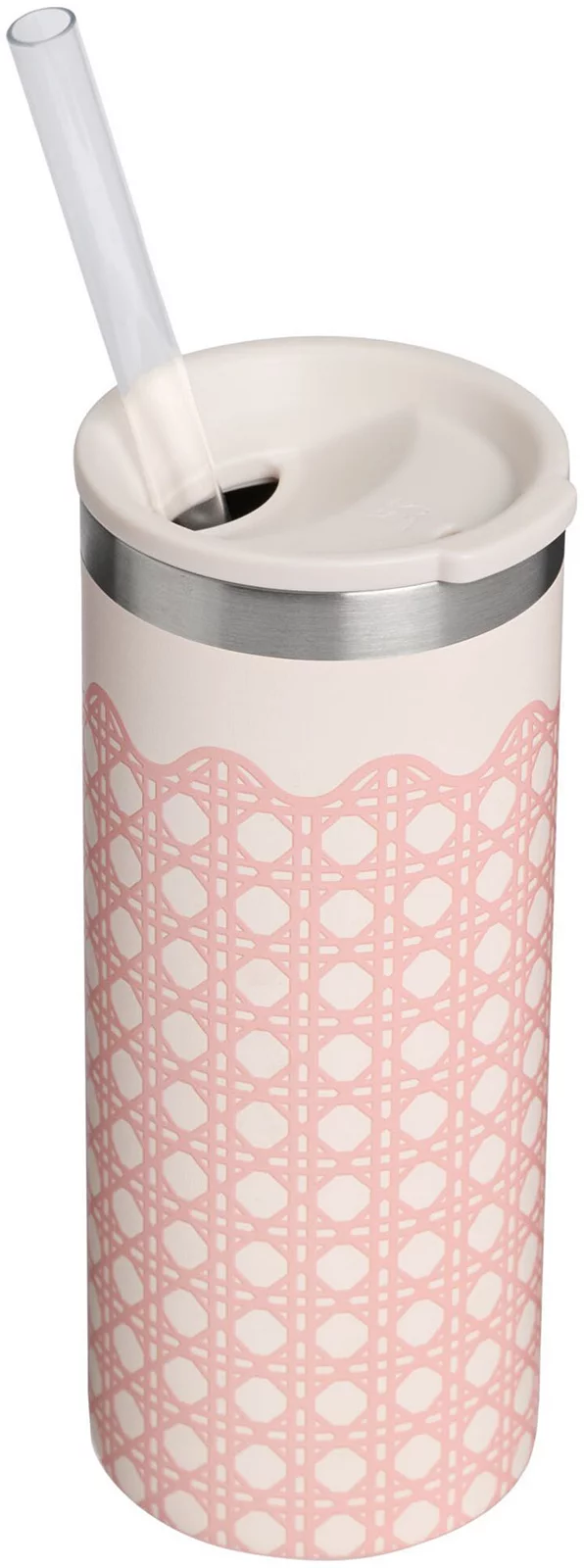 Stanley 10 oz. Everyday Slim Can Cooler Cup - Rose Quartz Rattan