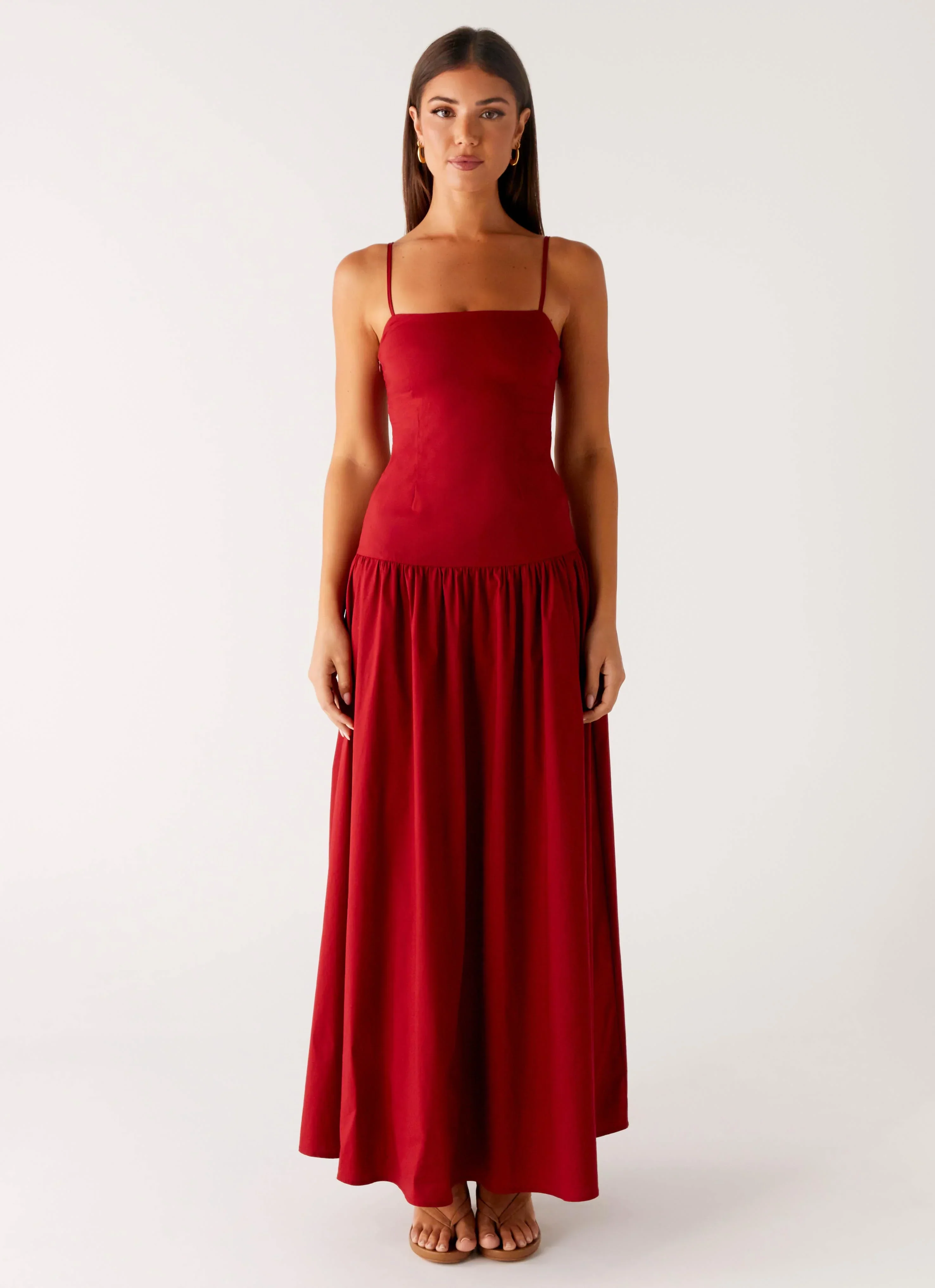 Vince Cami Maxi Dress - Deep Red
