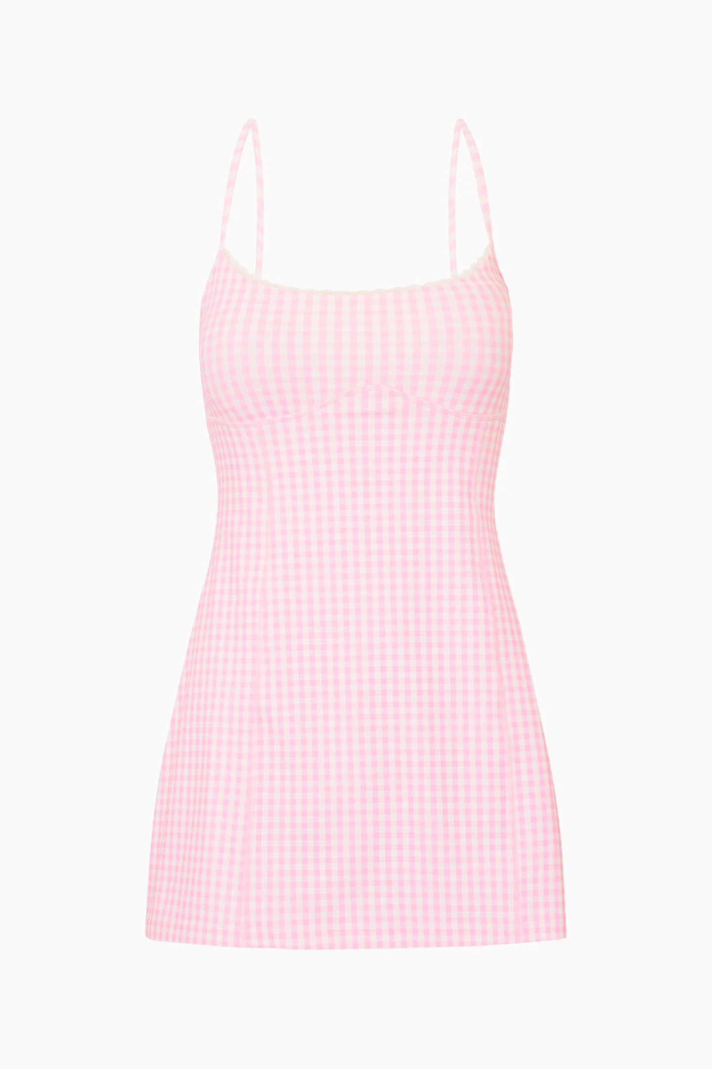 Vivianna Gingham Print Active Dress