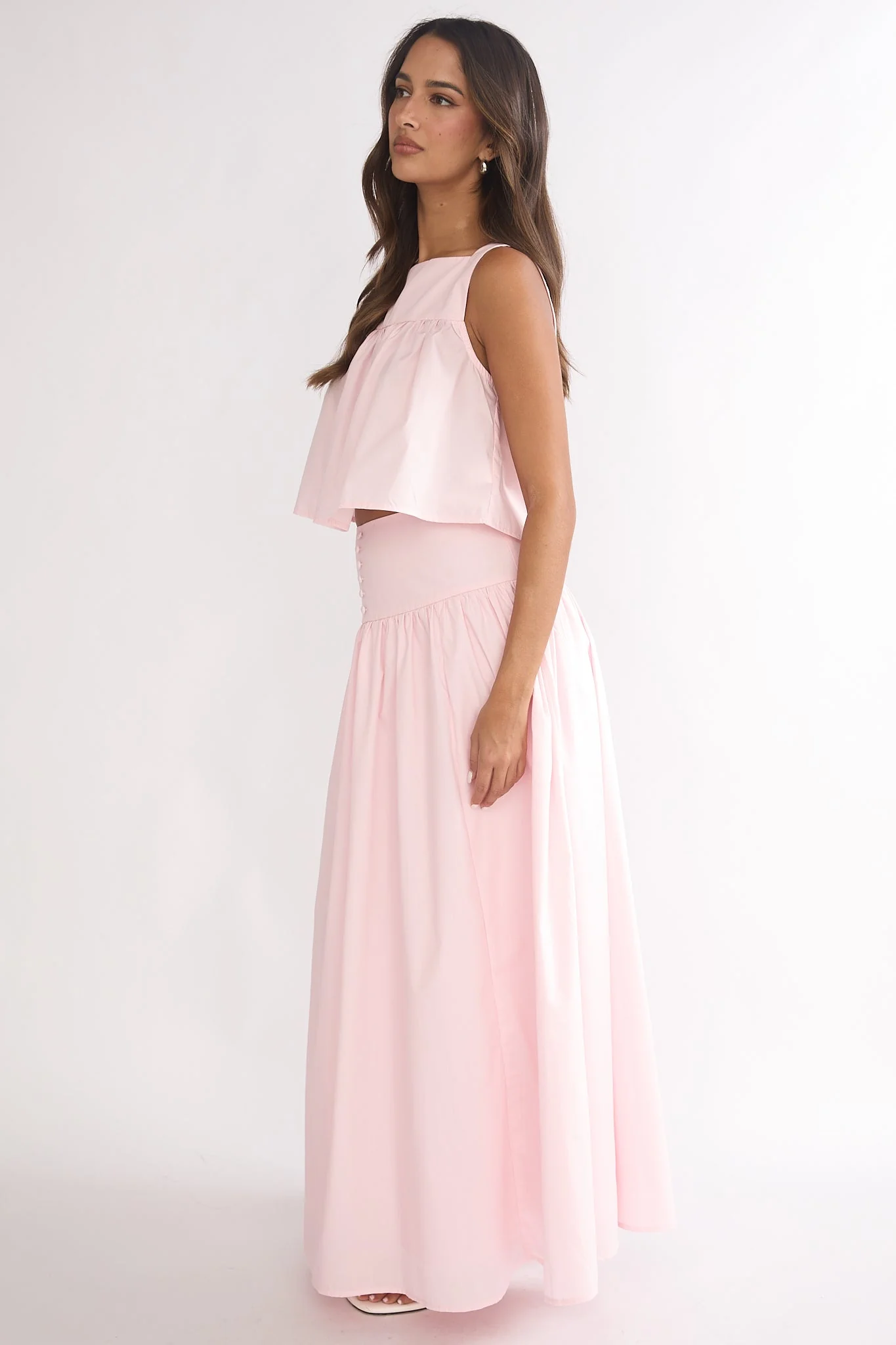 Starlina Wide Waistband Maxi Skirt Rosewater - luluinthesky